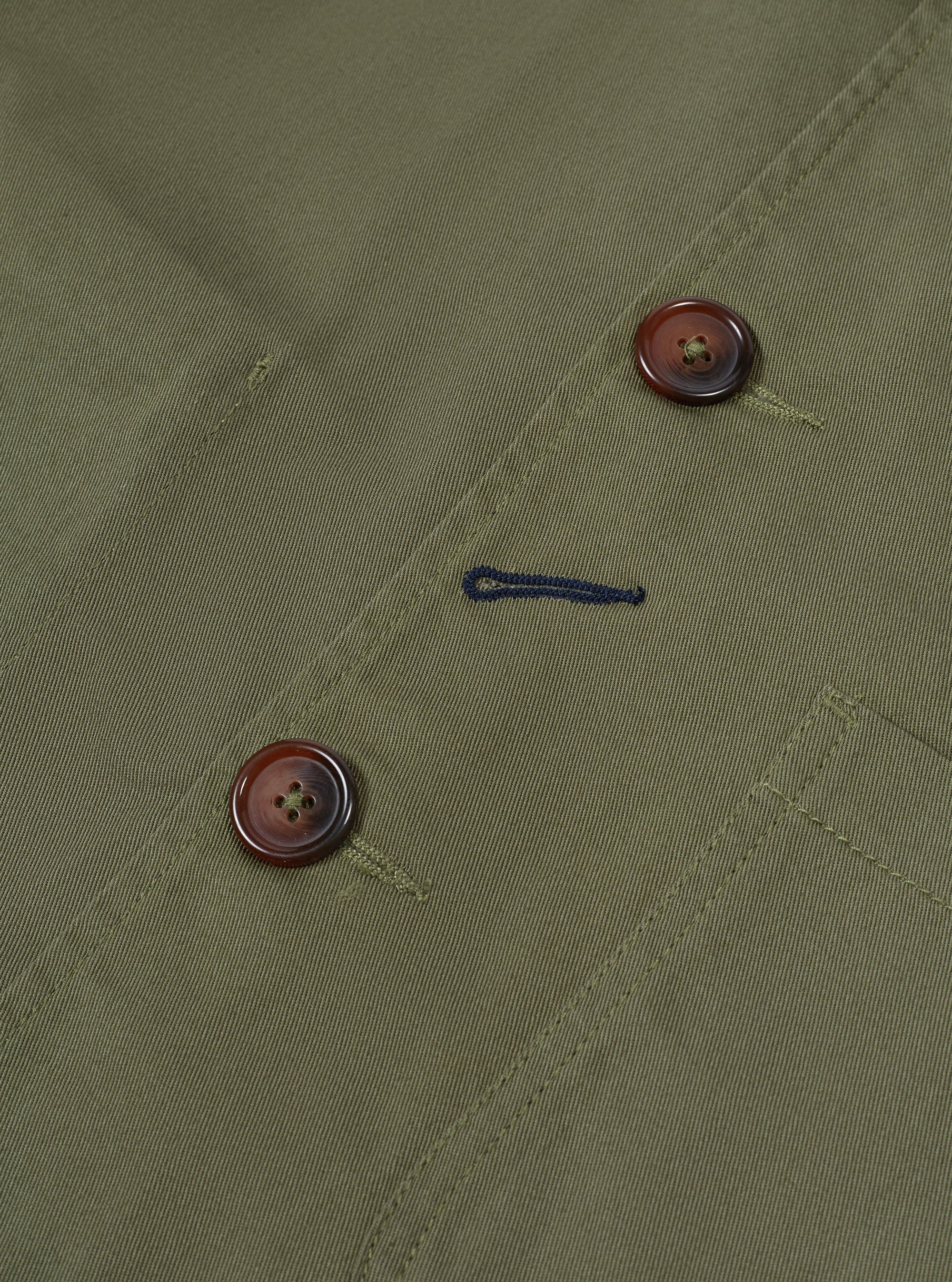 Twill Bakers Jacket - Light Olive