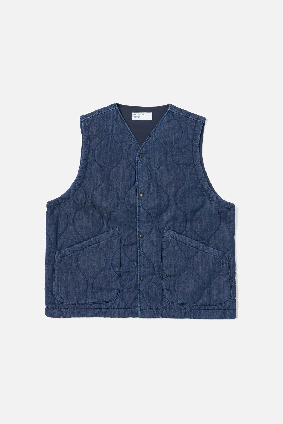 Weekend Gilet - Indigo Quilt Denim