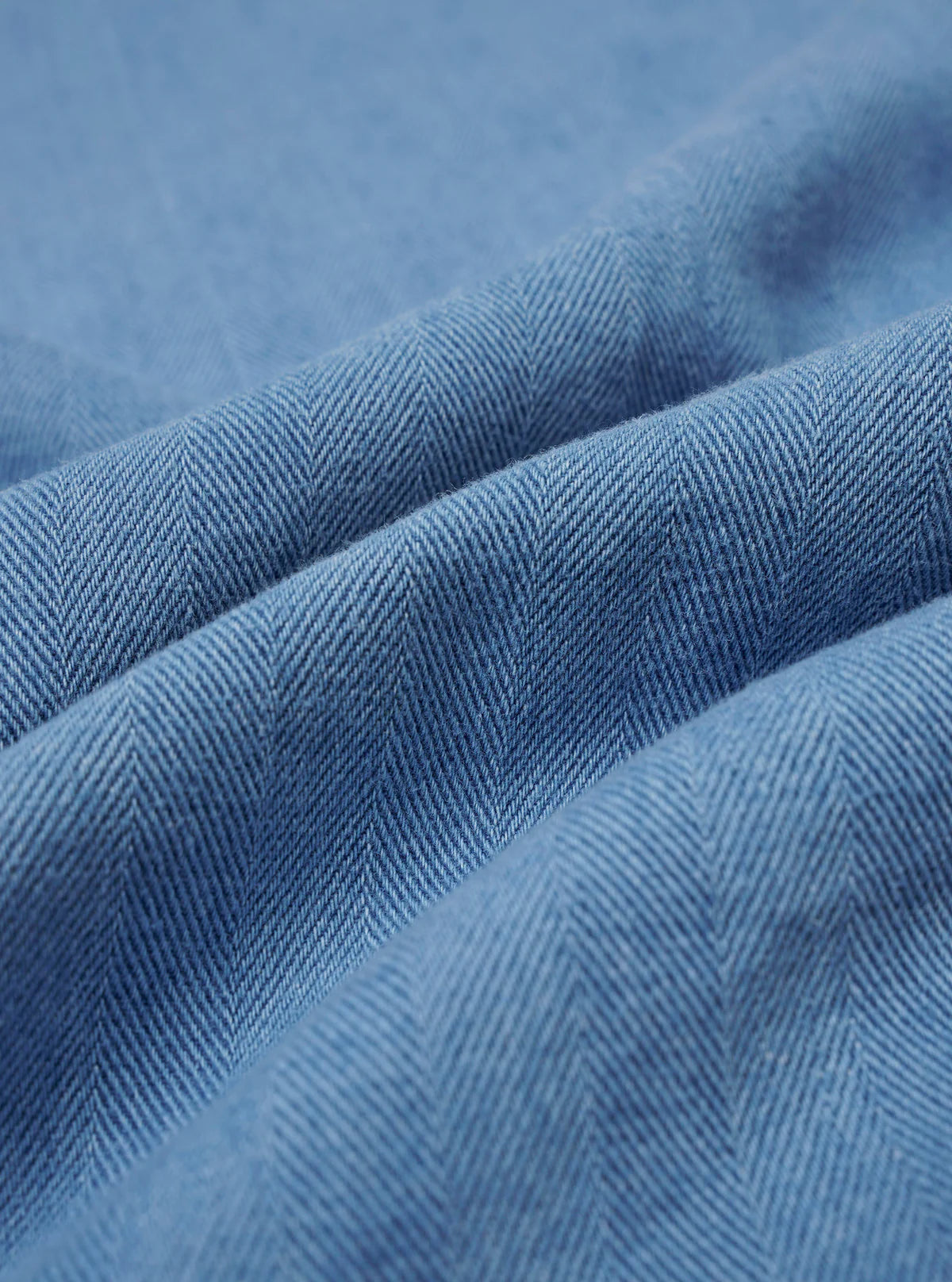 Road Shirt - Washed Indigo Recycled Herringbone