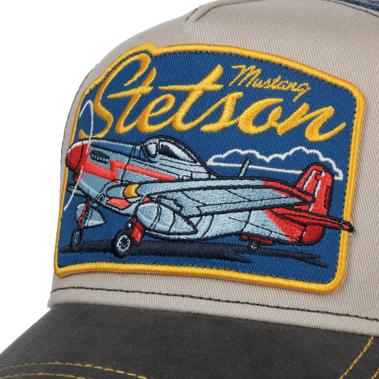 Airplane Trucker Cap - Beige