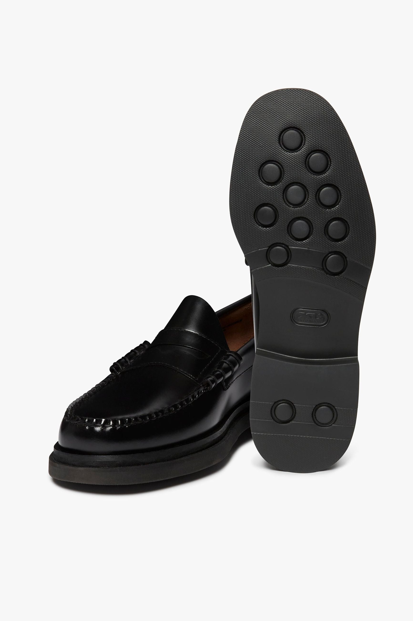 G.H. Bass Weejuns Step Larson Penny Loafers - Black Leather