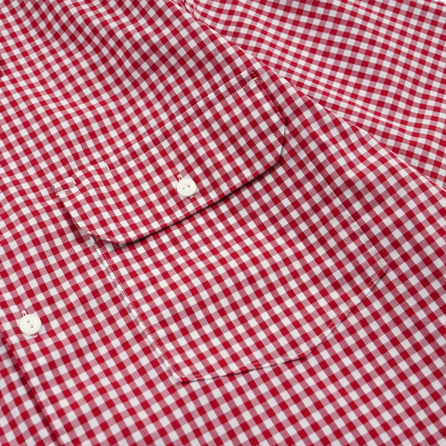 Ease Gingham Check Shirt - Red