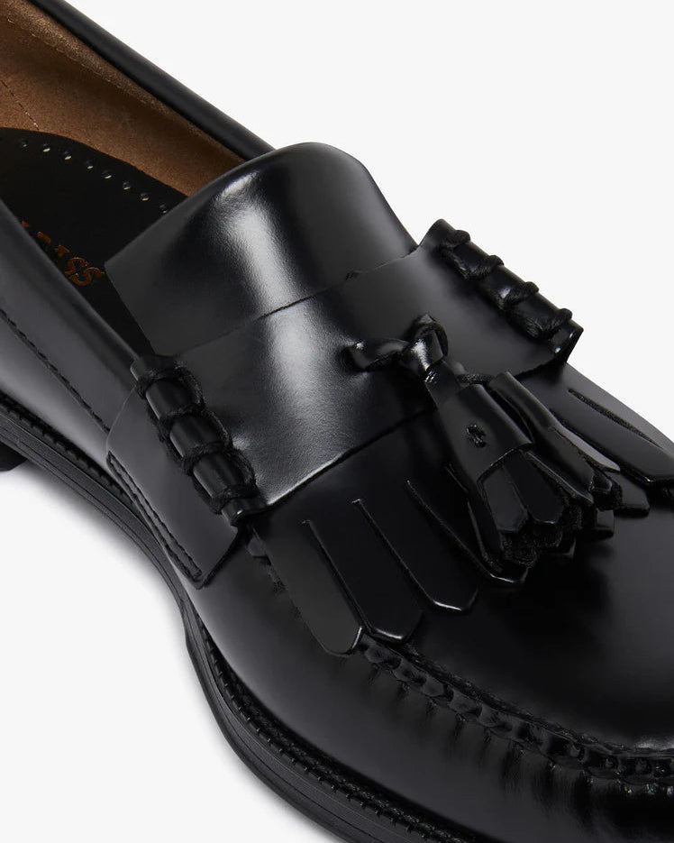 Easy Weejuns Layton II Kiltie Loafers - Black Leather