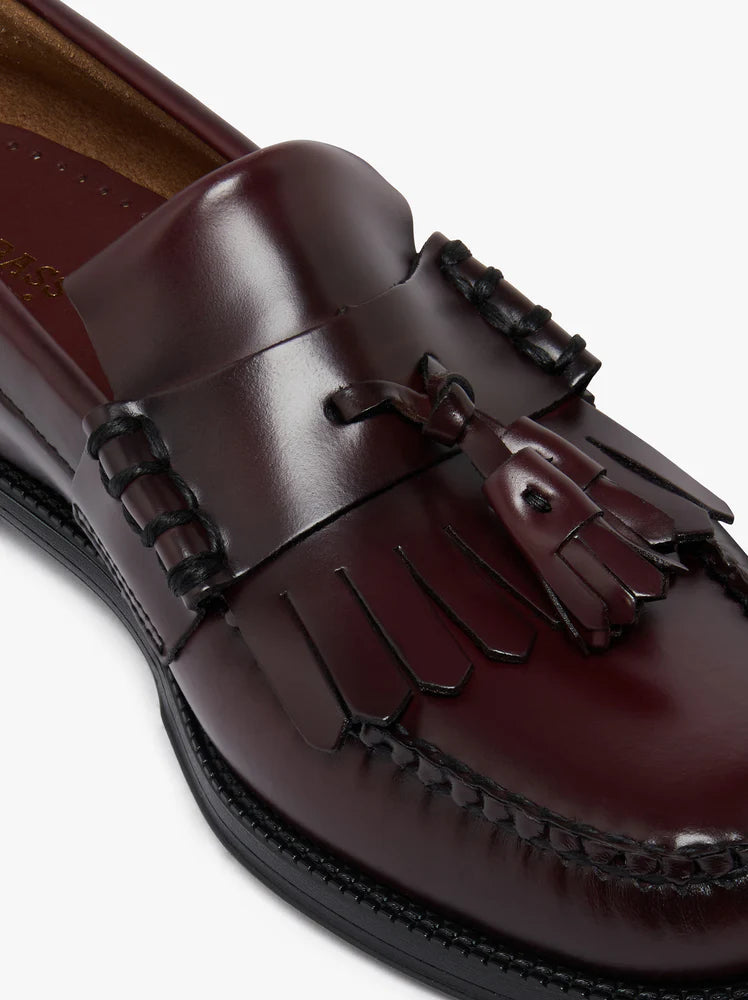 Easy Weejuns Layton II Kiltie Loafers - Wine Leather