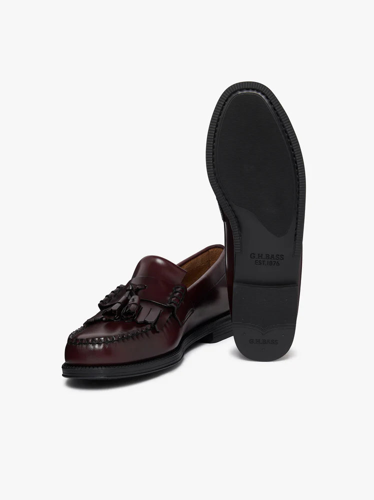 Easy Weejuns Layton II Kiltie Loafers - Wine Leather