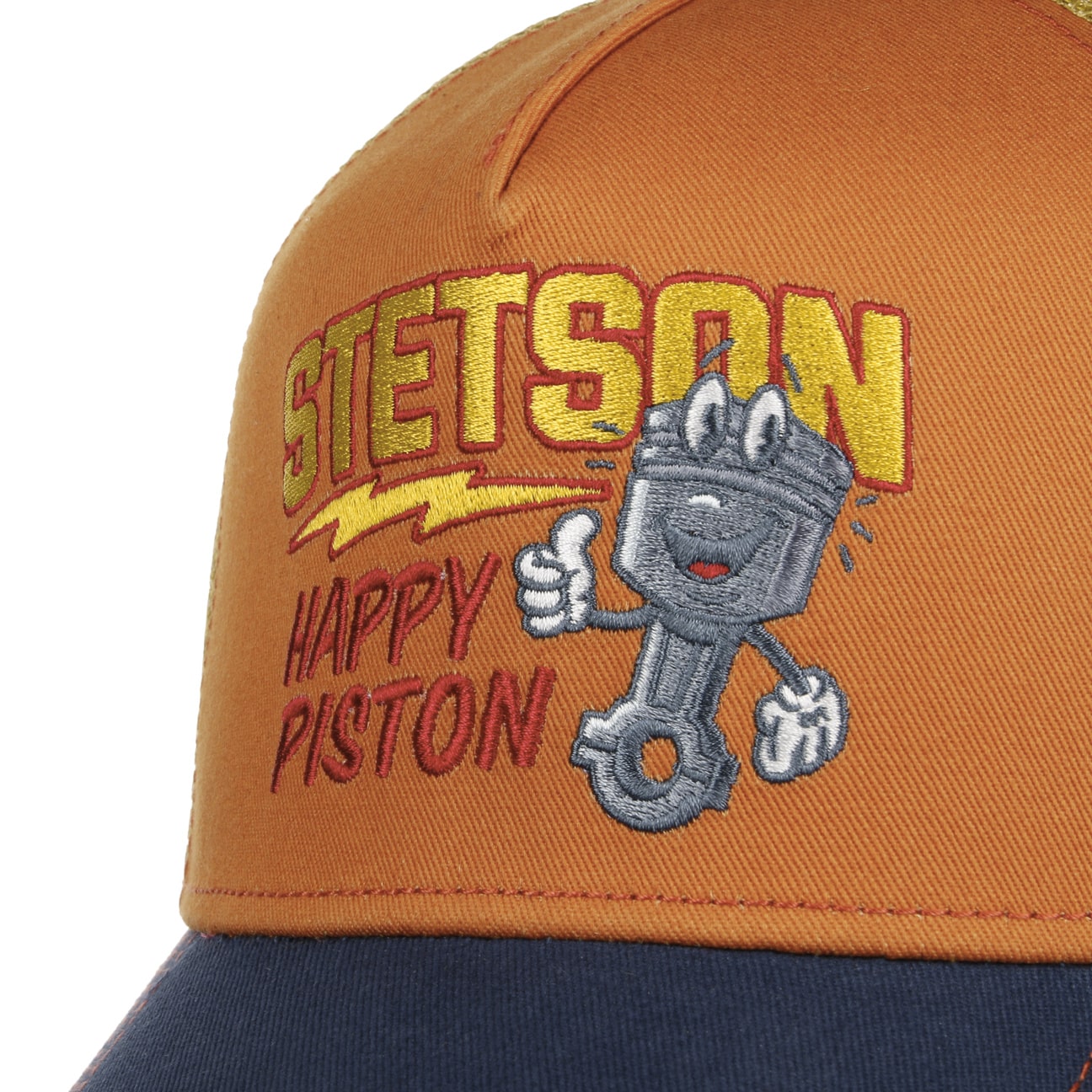 Happy Piston Trucker Cap - Terracotta