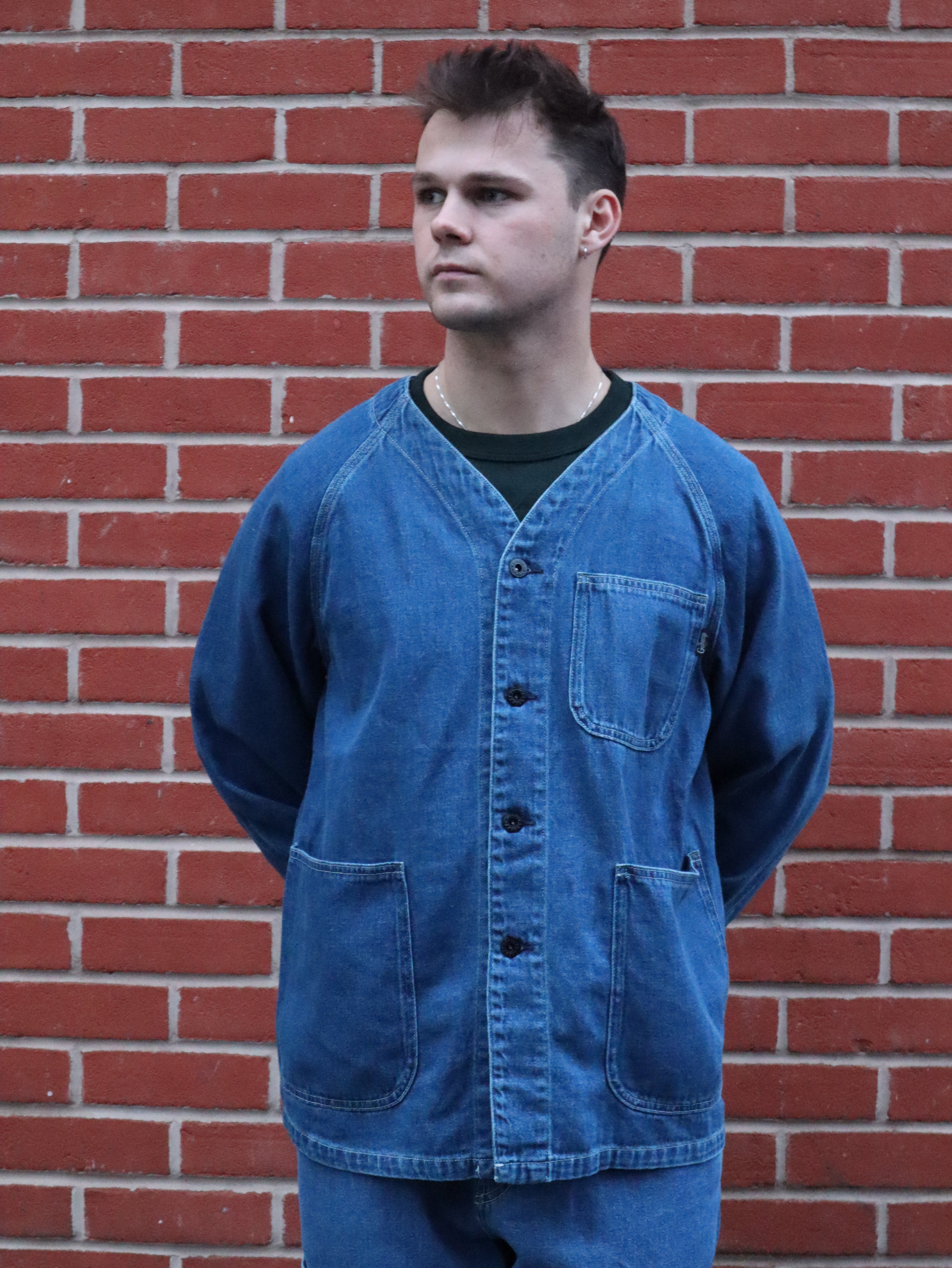 No Collar Coverall - Used Wash