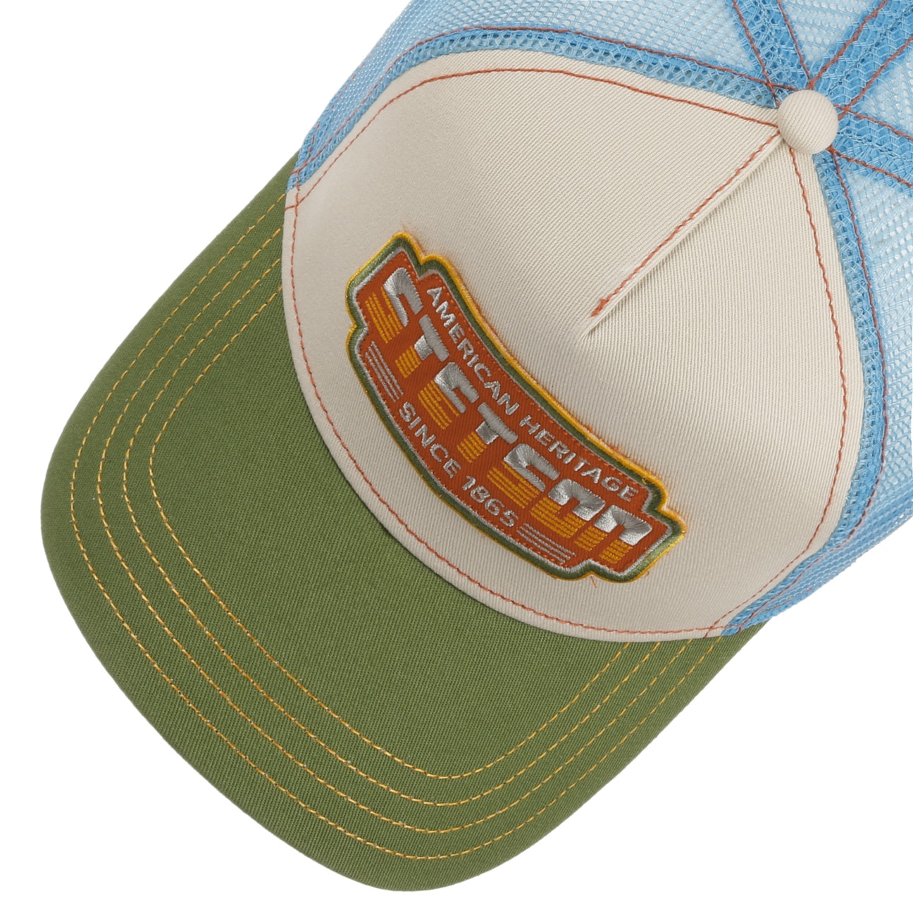 Stetson - Lightning Trucker Cap - Green / Blue