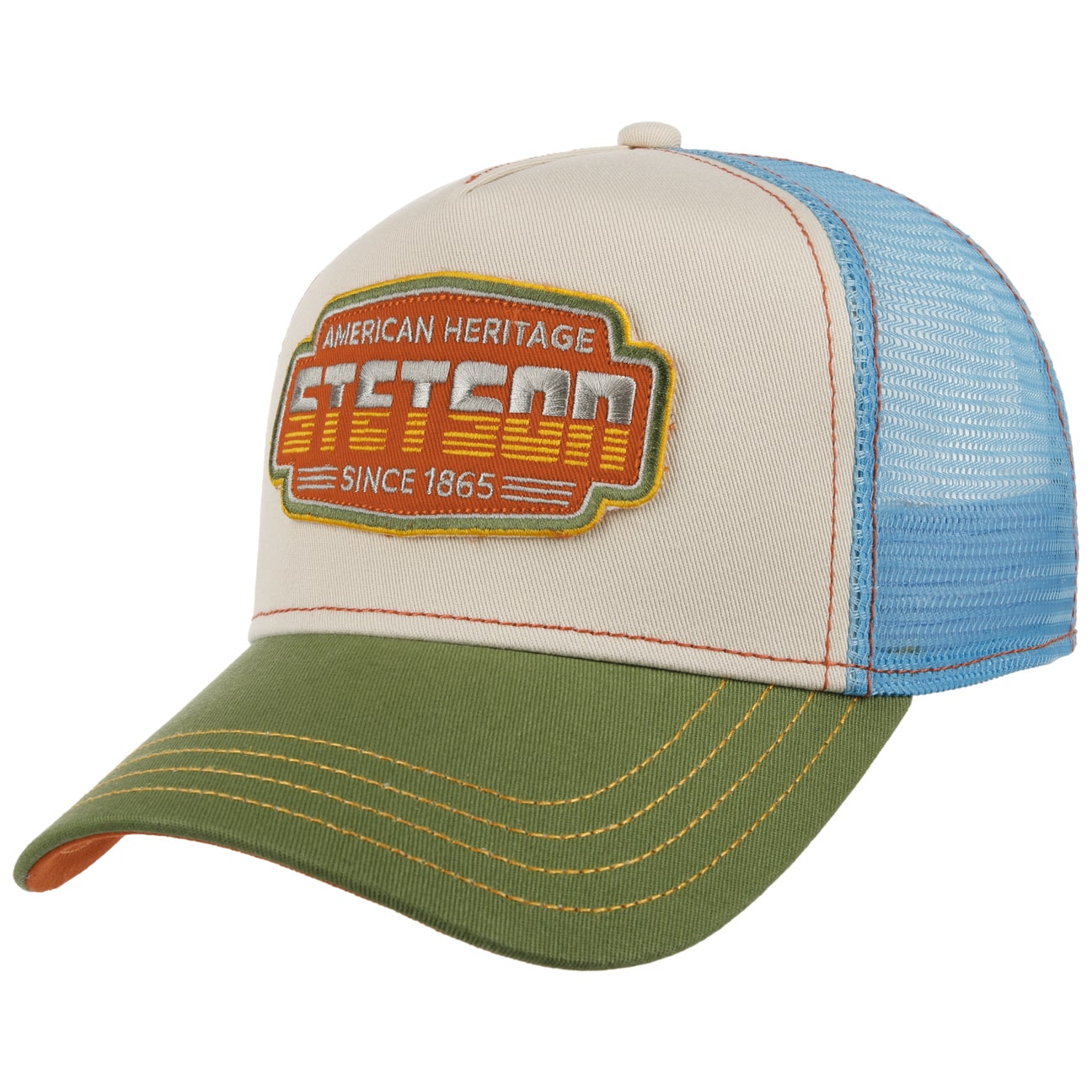 Stetson - Lightning Trucker Cap - Green / Blue