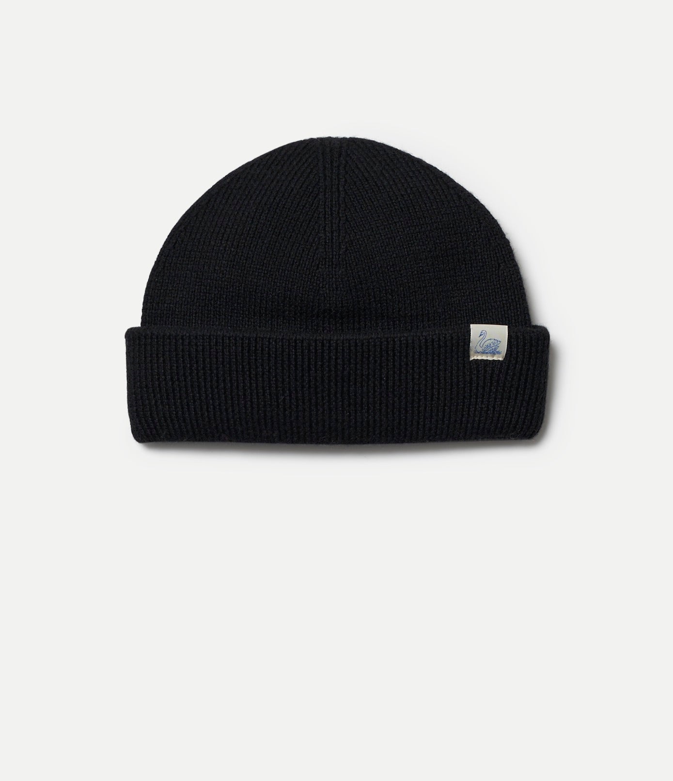 Merino Wool Watch Cap - Deep Black