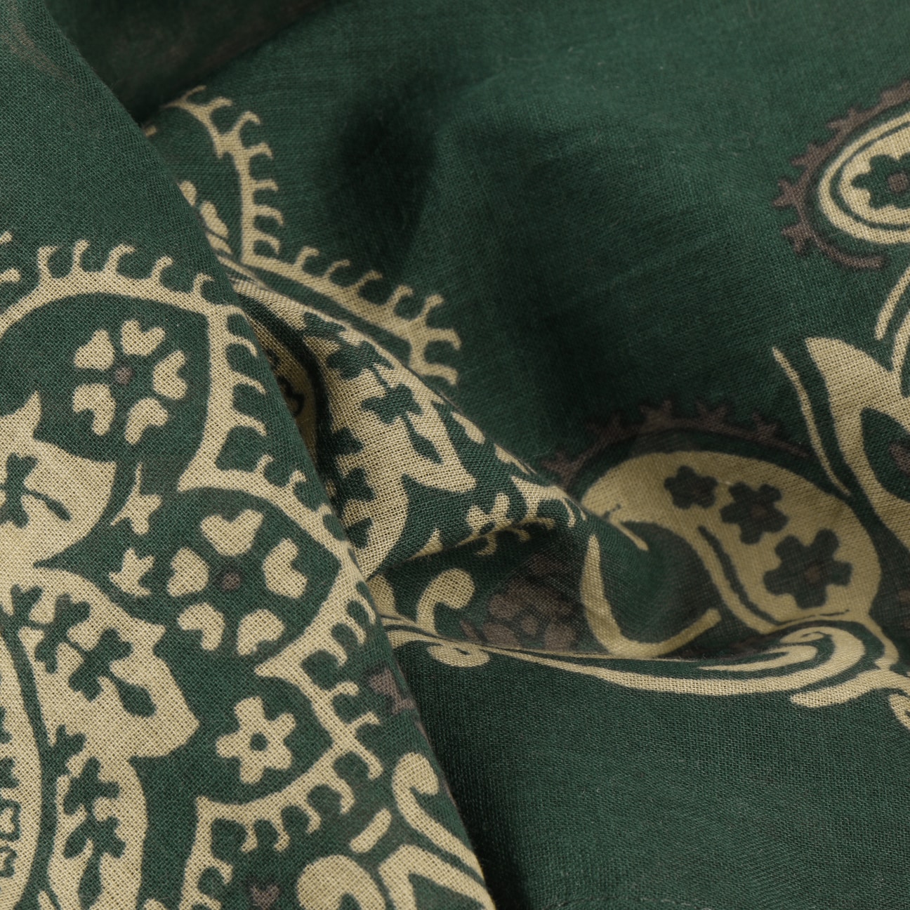 Paisley Bandana - Dark Green