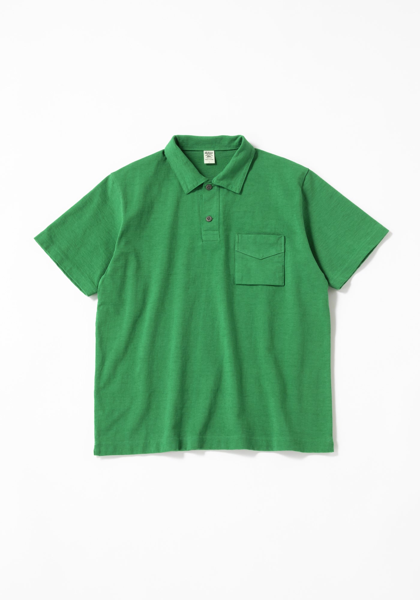 Dotsume Pocket Polo - True Green