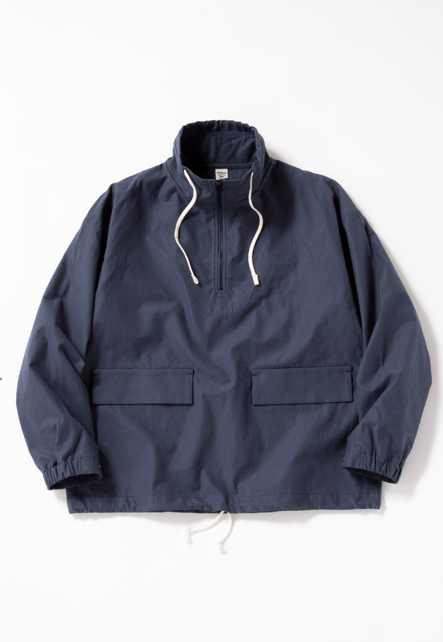 Back Nep Himo Stand Neck - Classic Navy