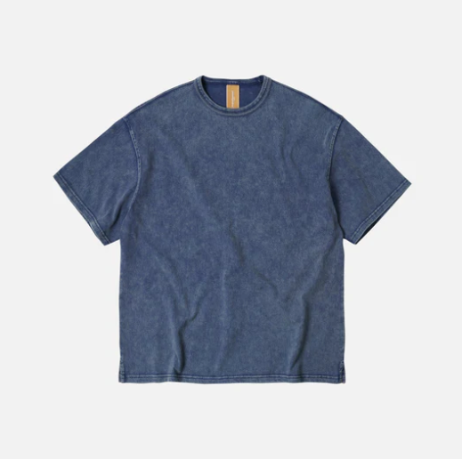 OG Pigment Dyeing Half Tee - Washed Navy