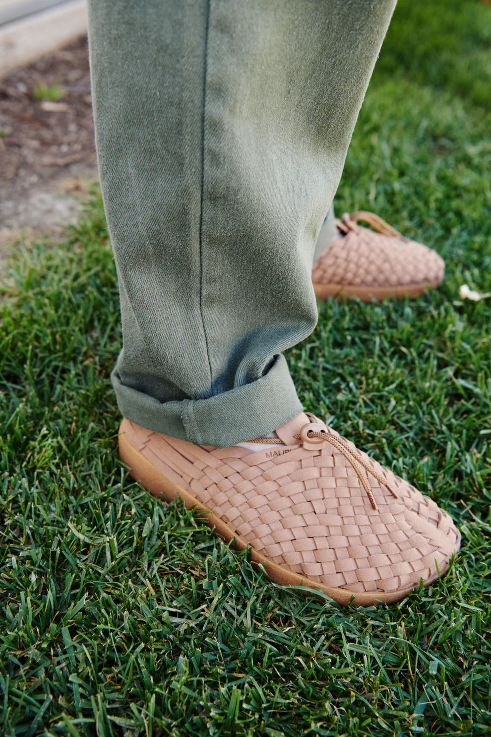 Latigo Suede Vegan Leather - Taupe/Tan