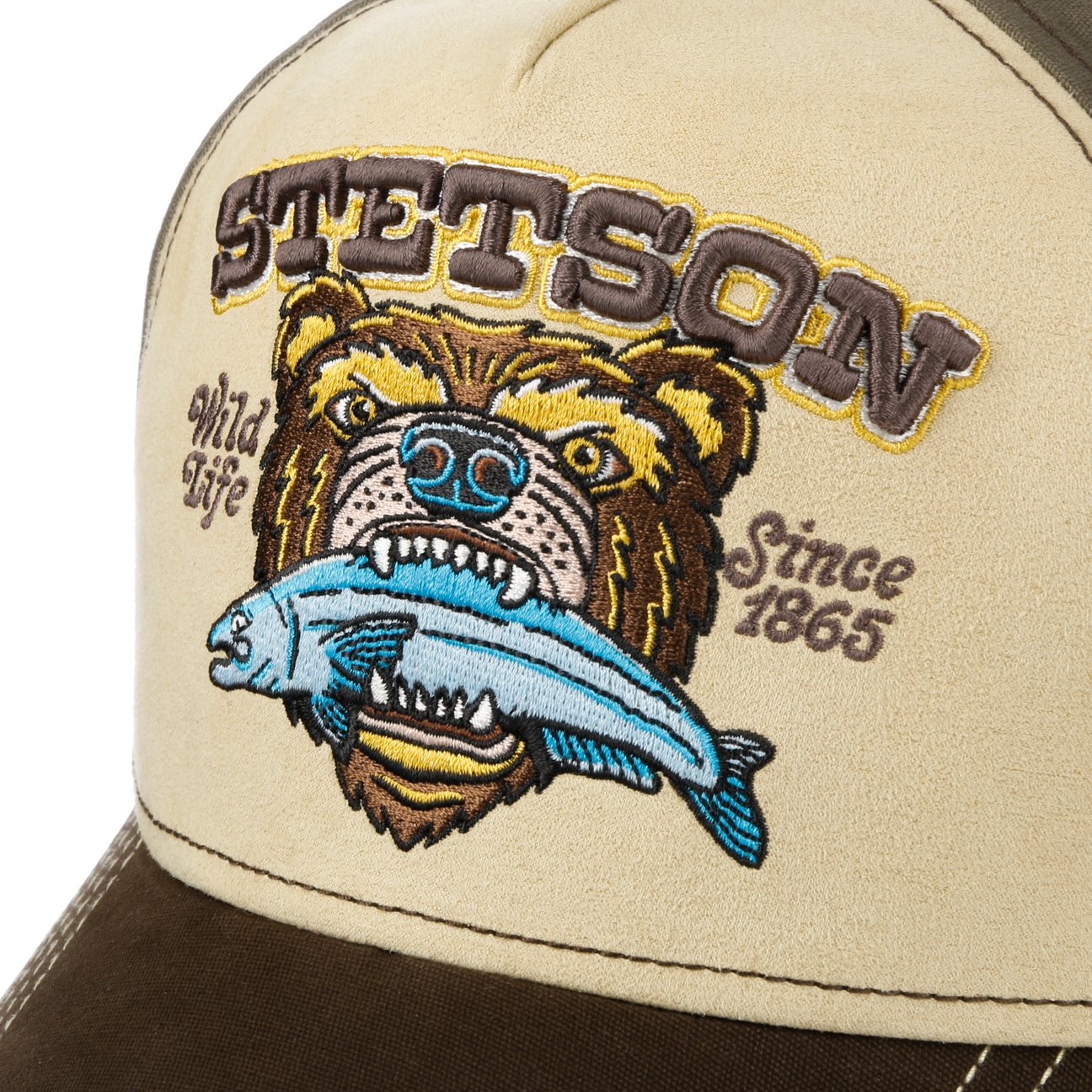 Wild Life Since 1985 Trucker Cap - Beige/Brown