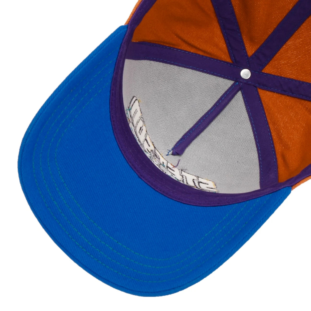 Ski Trucker Colour Block Cap - Blue/Orange