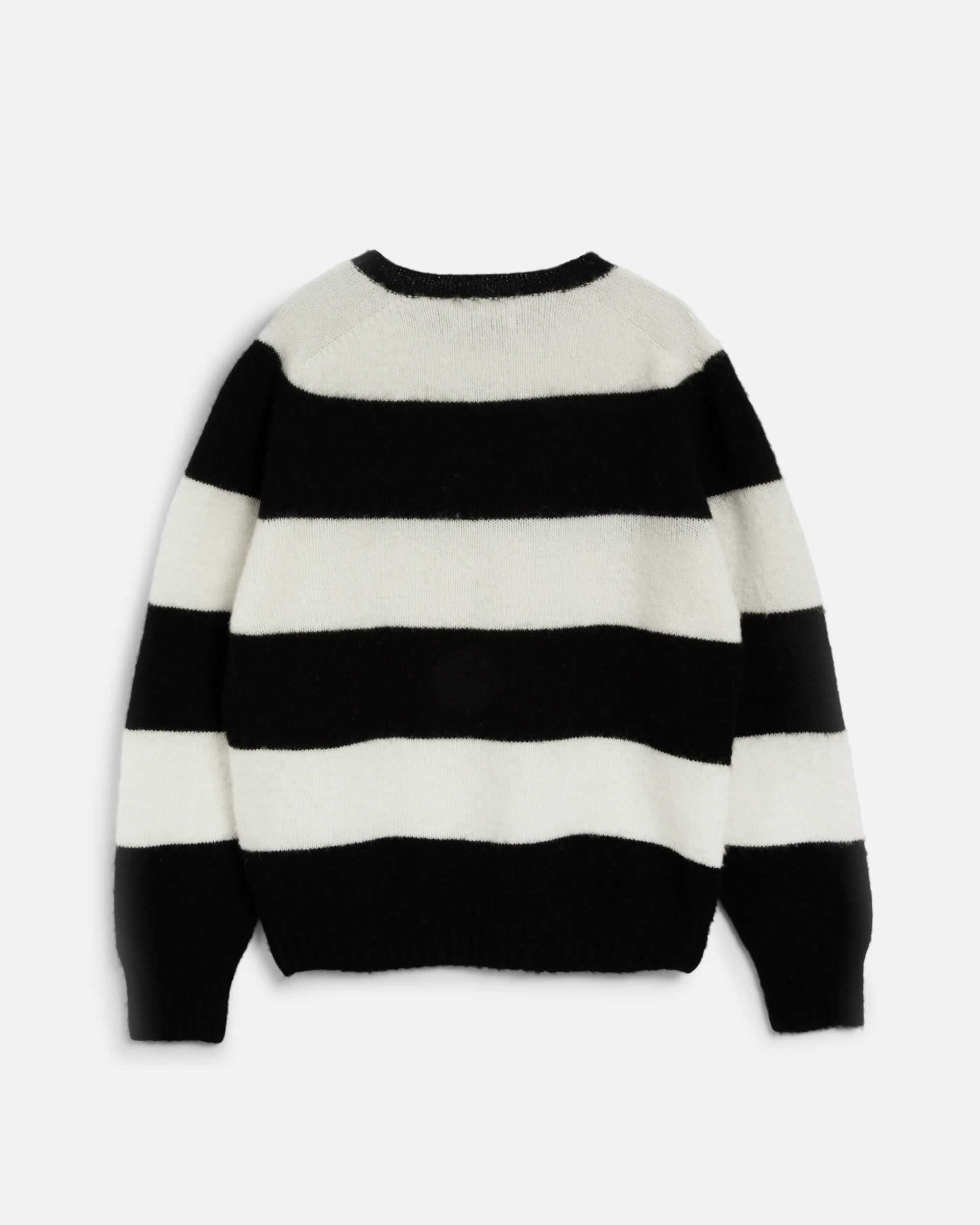 Suedehead Stripe Knit - Black/Cream
