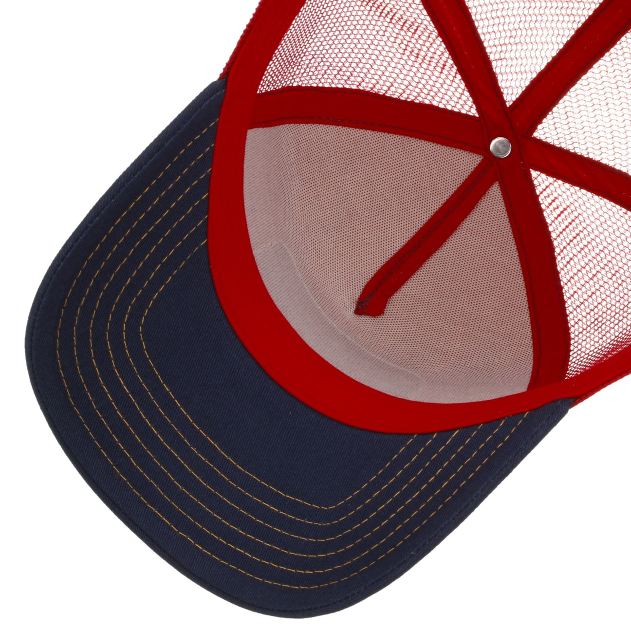 Motorcross Team Trucker Cap - Navy/Orange