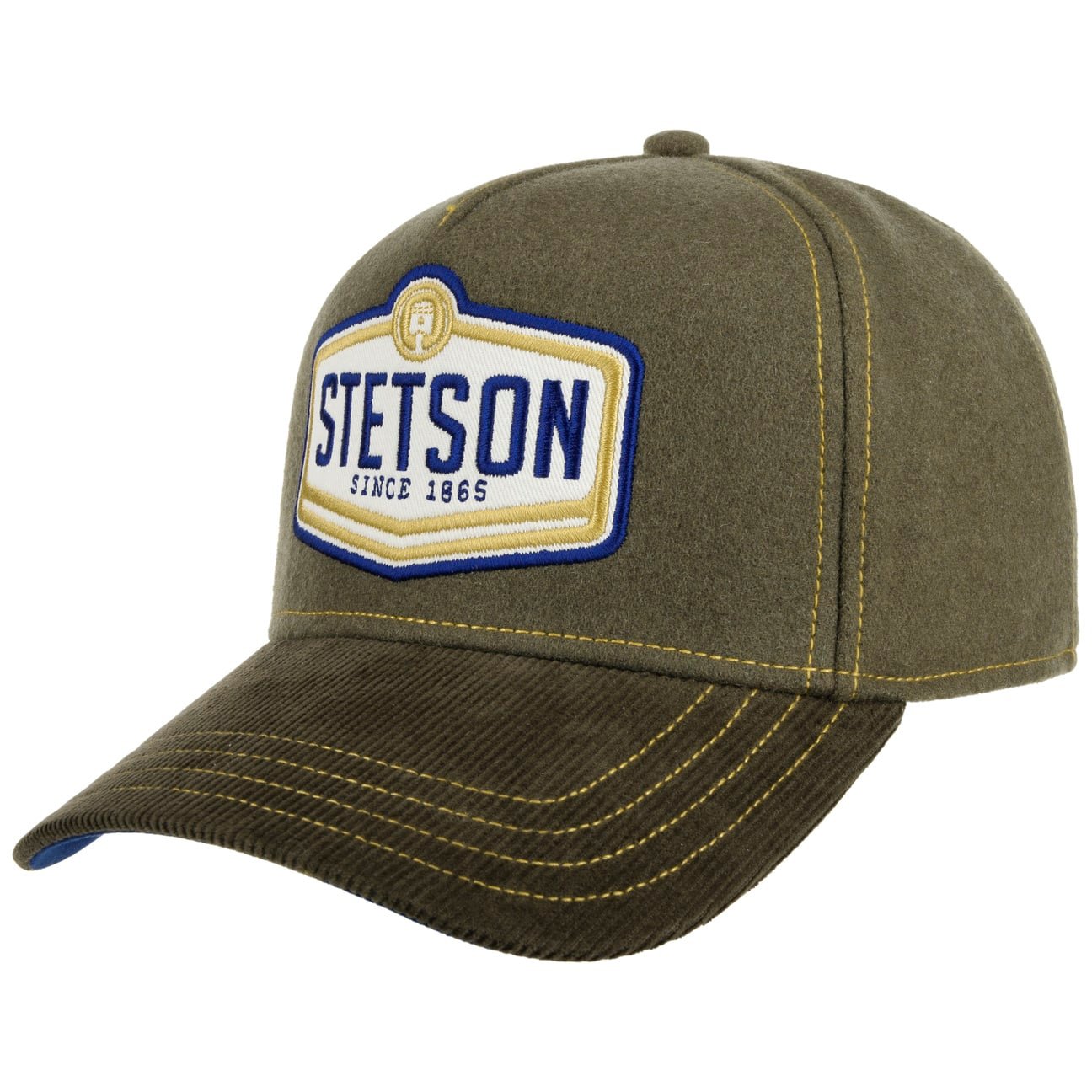 Wordmark Patch Trucker Cap - Olive