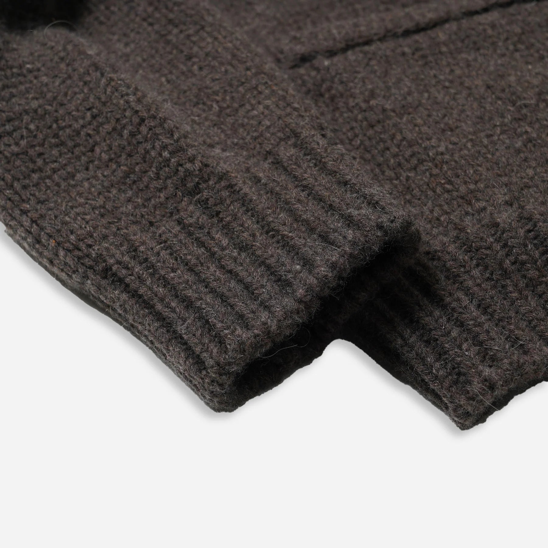 Heavy Cowichan Zip Up Cardigan - Sephia