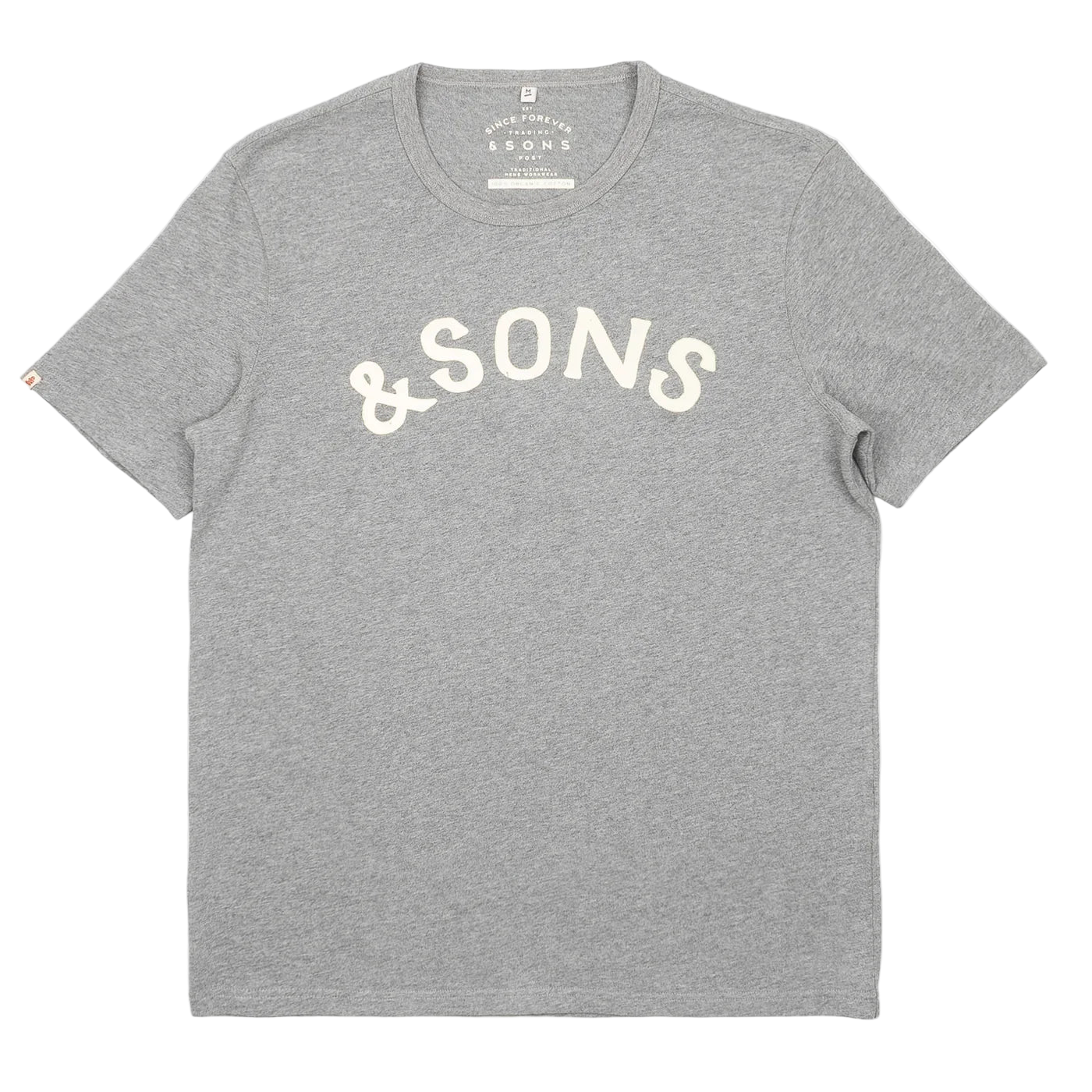 Boxer Arch Logo T-Shirt - Grey Marl