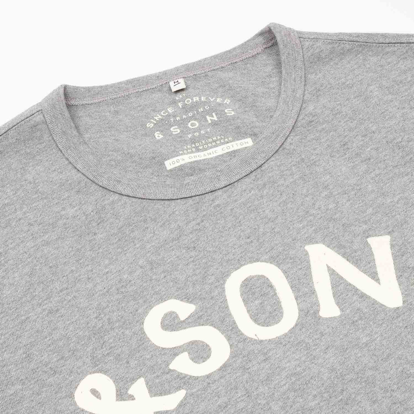 Boxer Arch Logo T-Shirt - Grey Marl