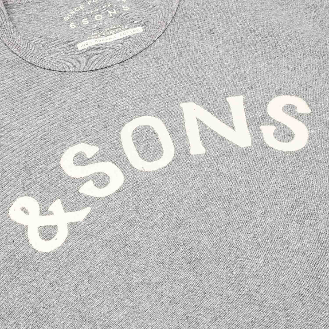 Boxer Arch Logo T-Shirt - Grey Marl