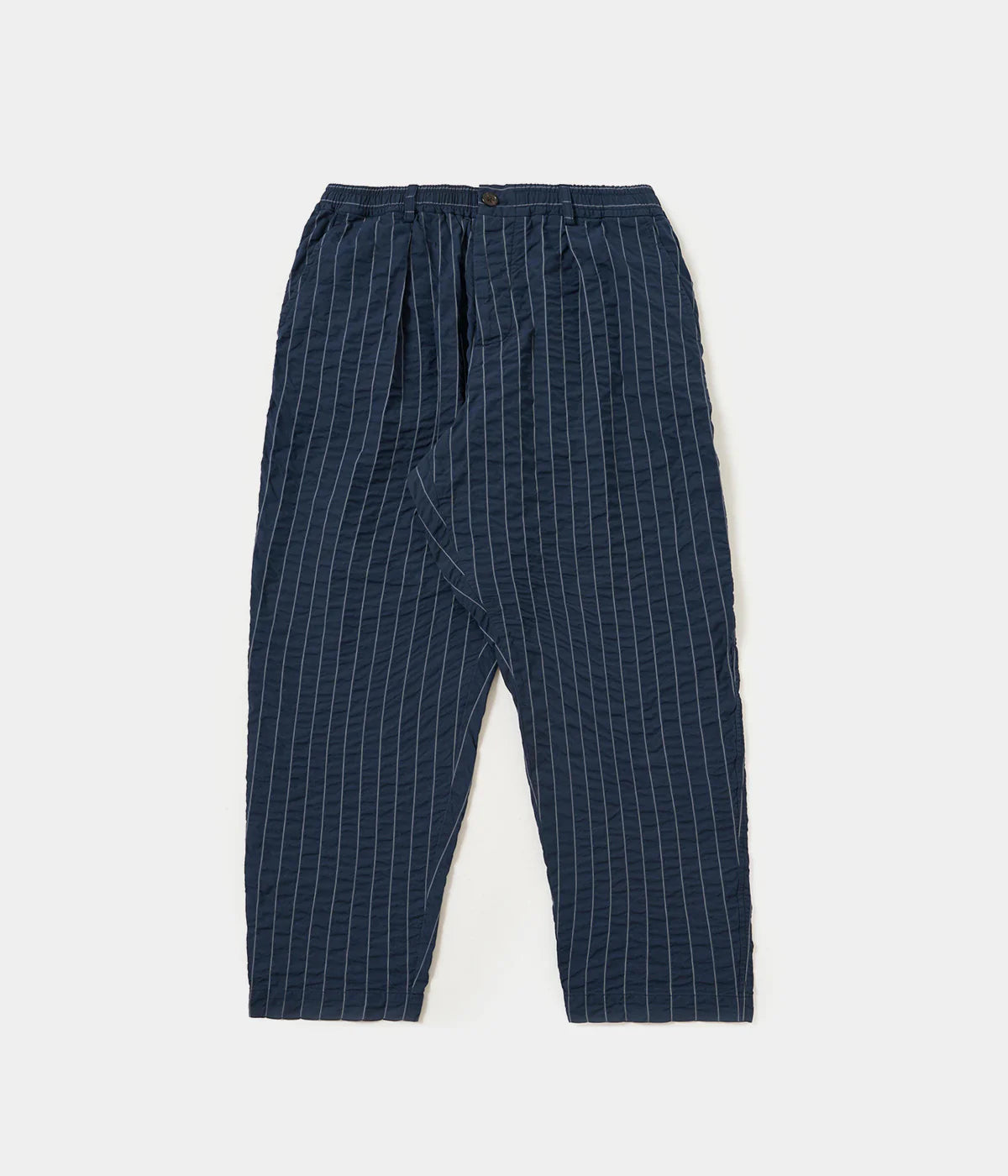 Chester Stripe Pleated Track Pant - Navy