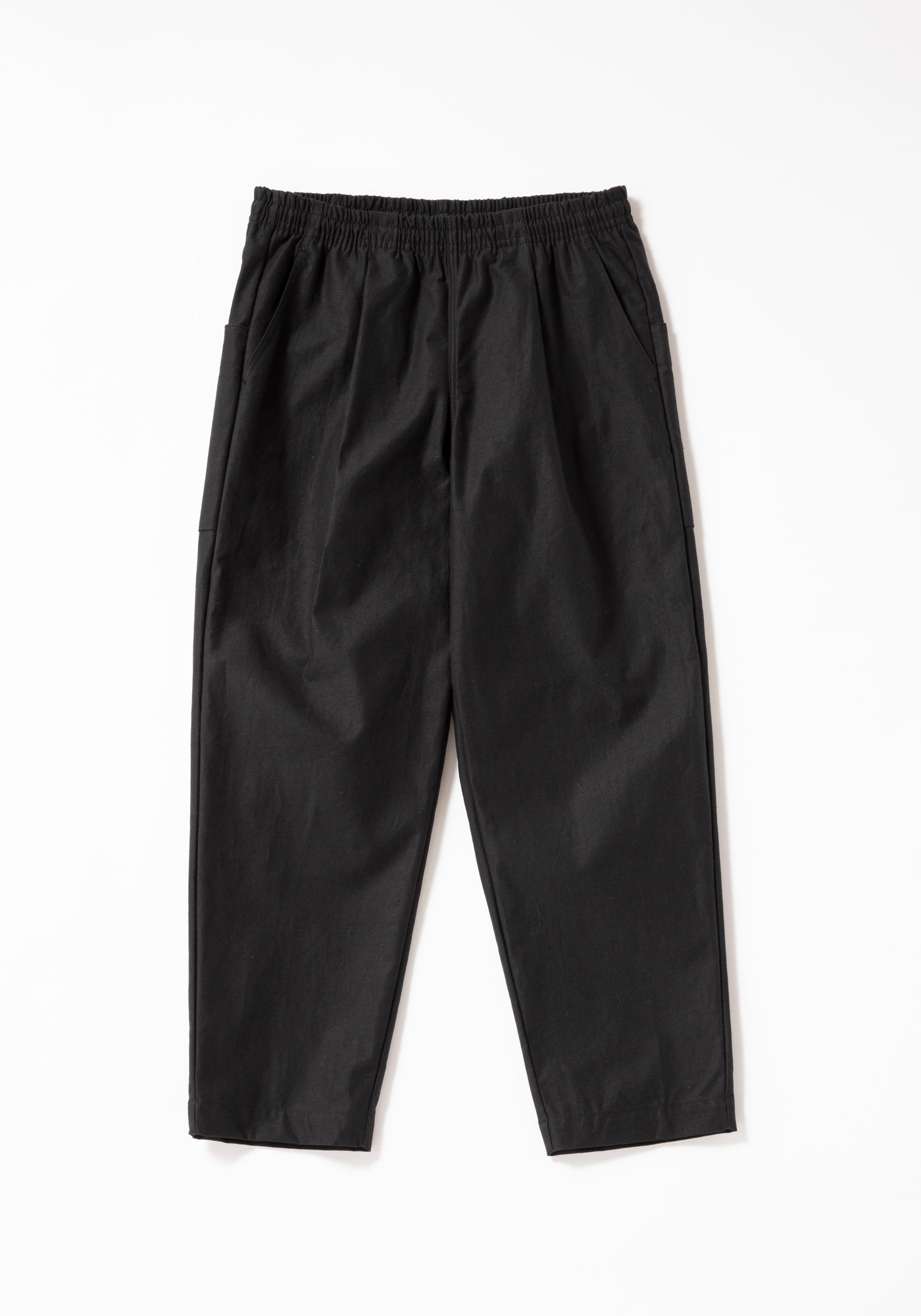 Back Nep Umps Pants - Black (Long Length)