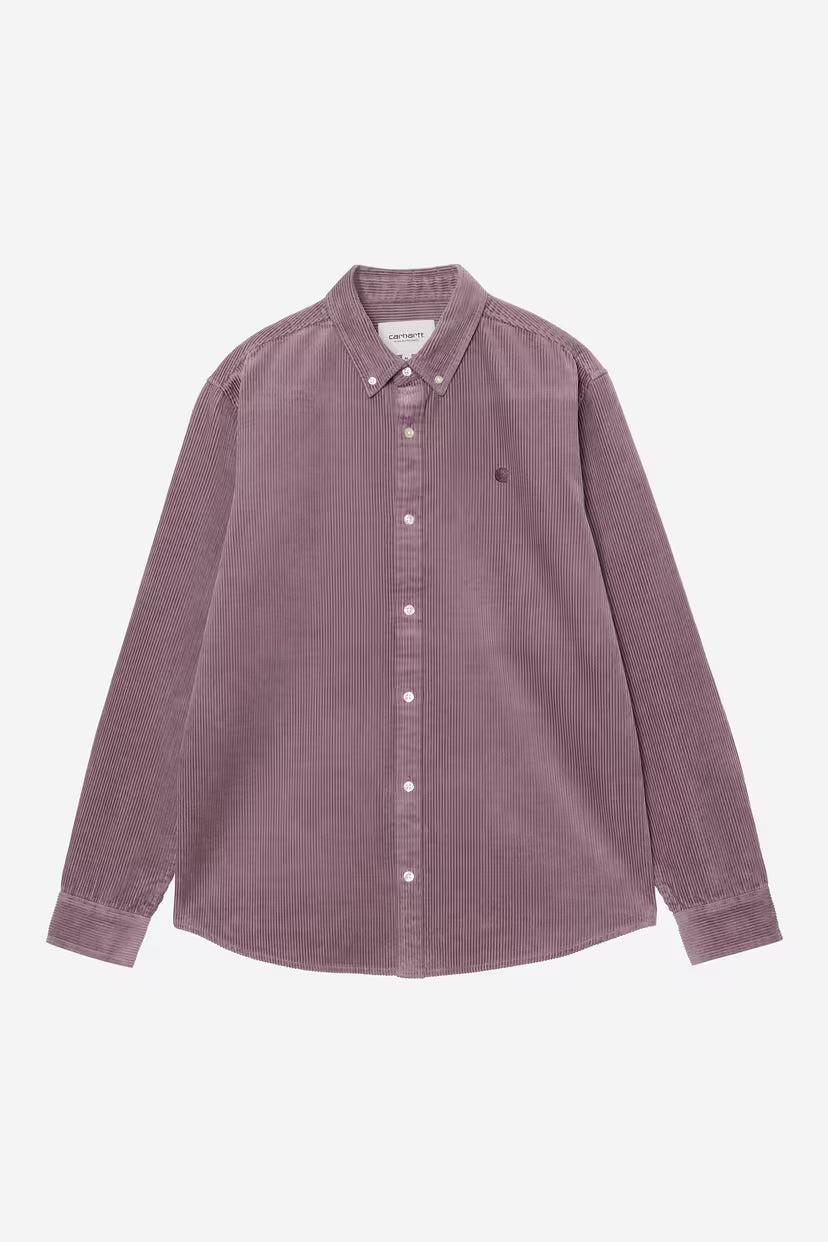 L/S Madison Cord Shirt - Phlox