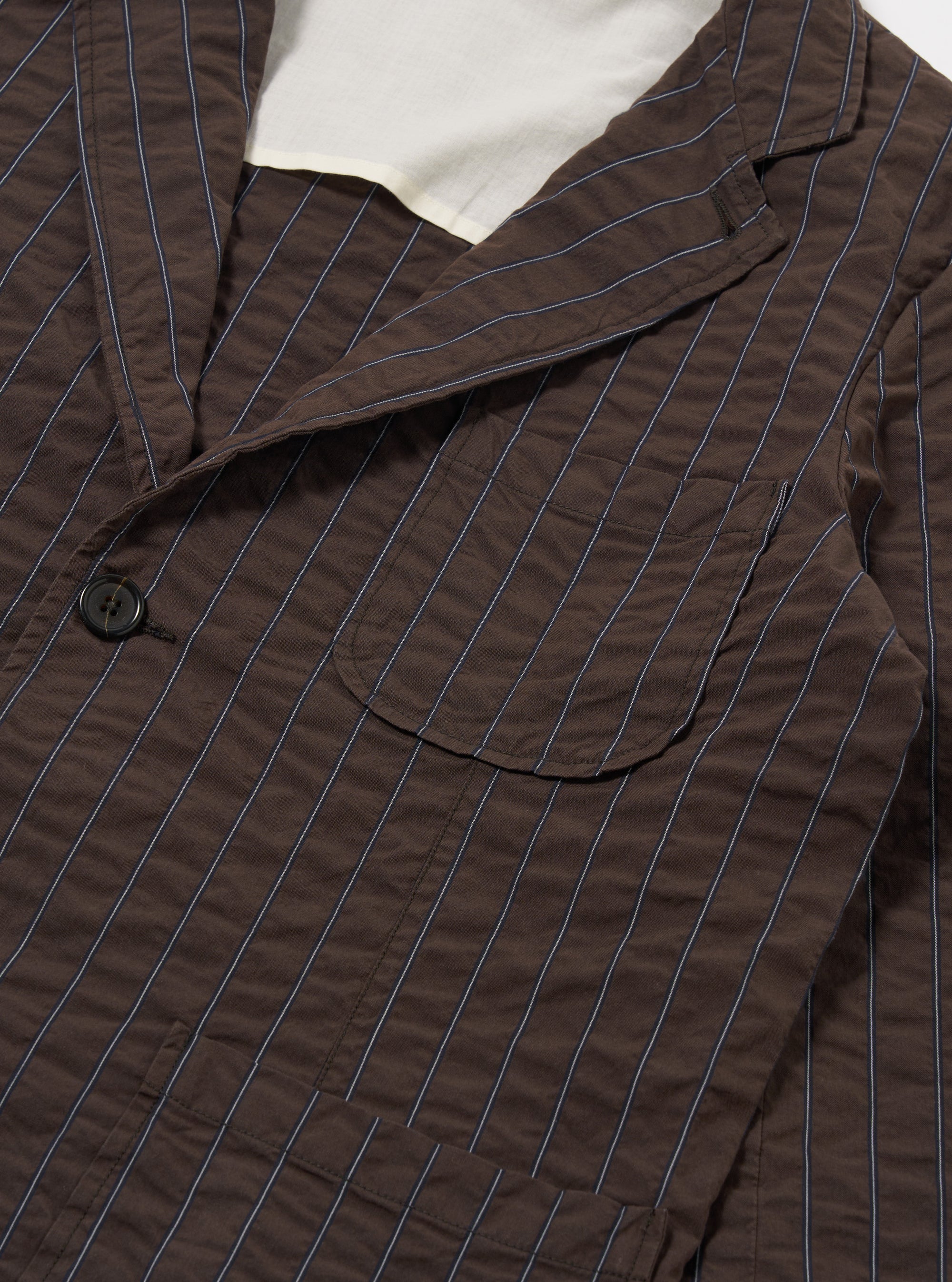 Chester Stripe Two Button Jacket - Brown