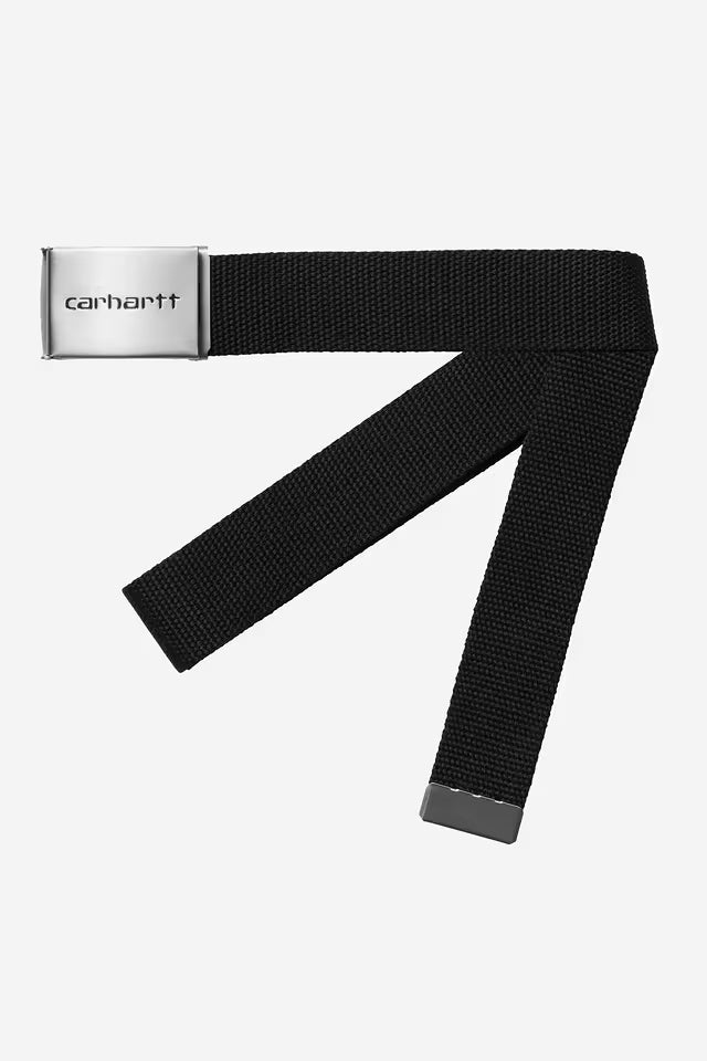 Clip Belt Chrome - Black