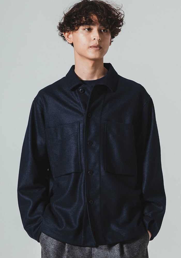 Comp Wool BB Shirt - Navy