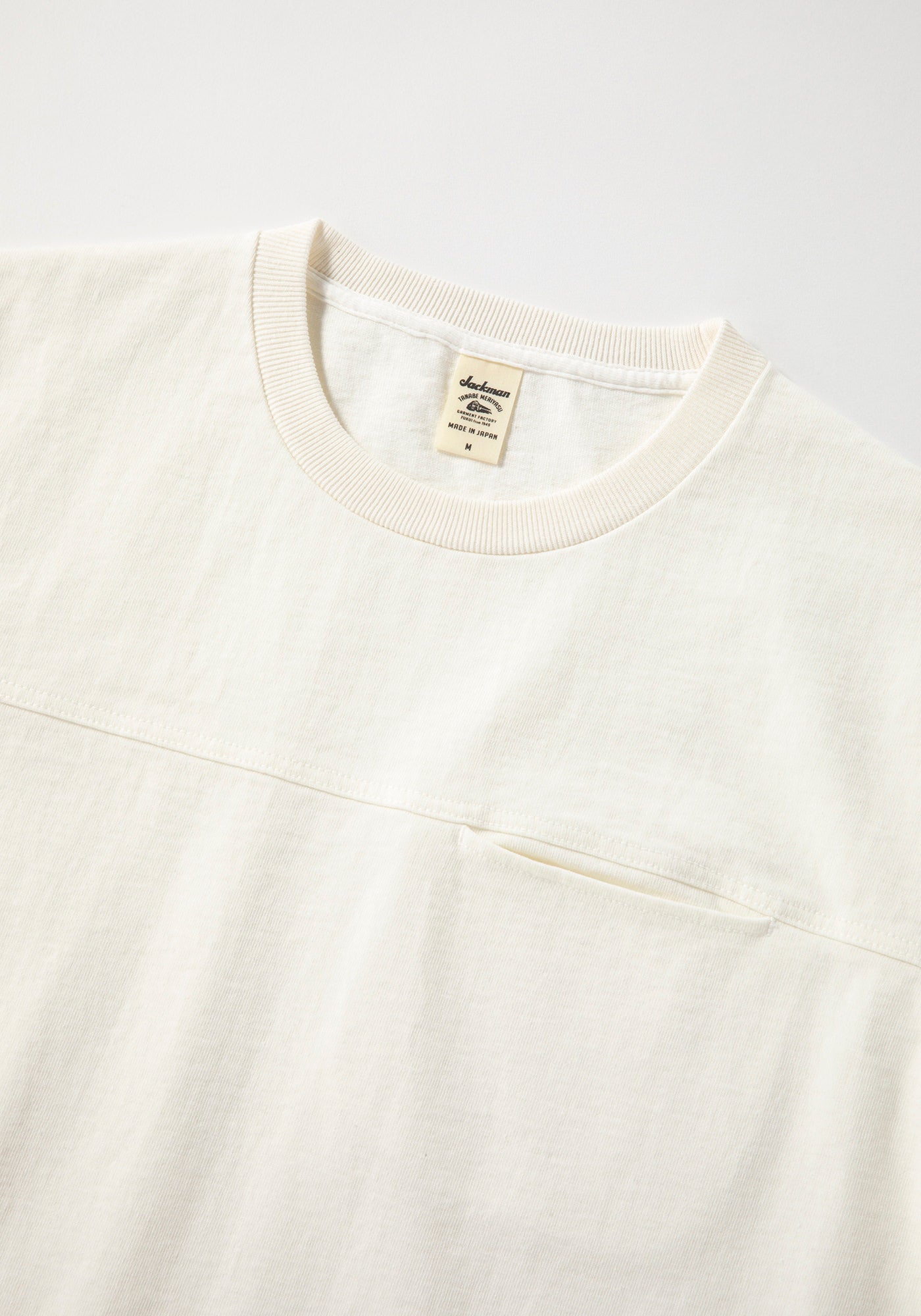 Dotsume Pocket HS T-Shirt - Off White