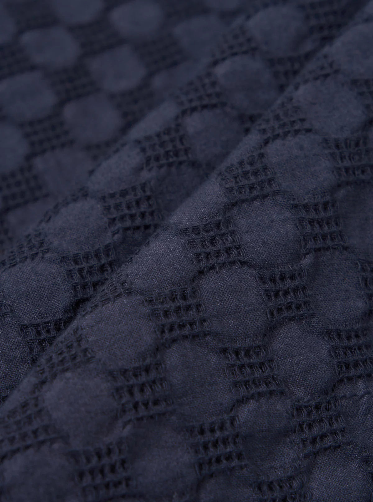 Road Shirt - Dot Waffle, Navy