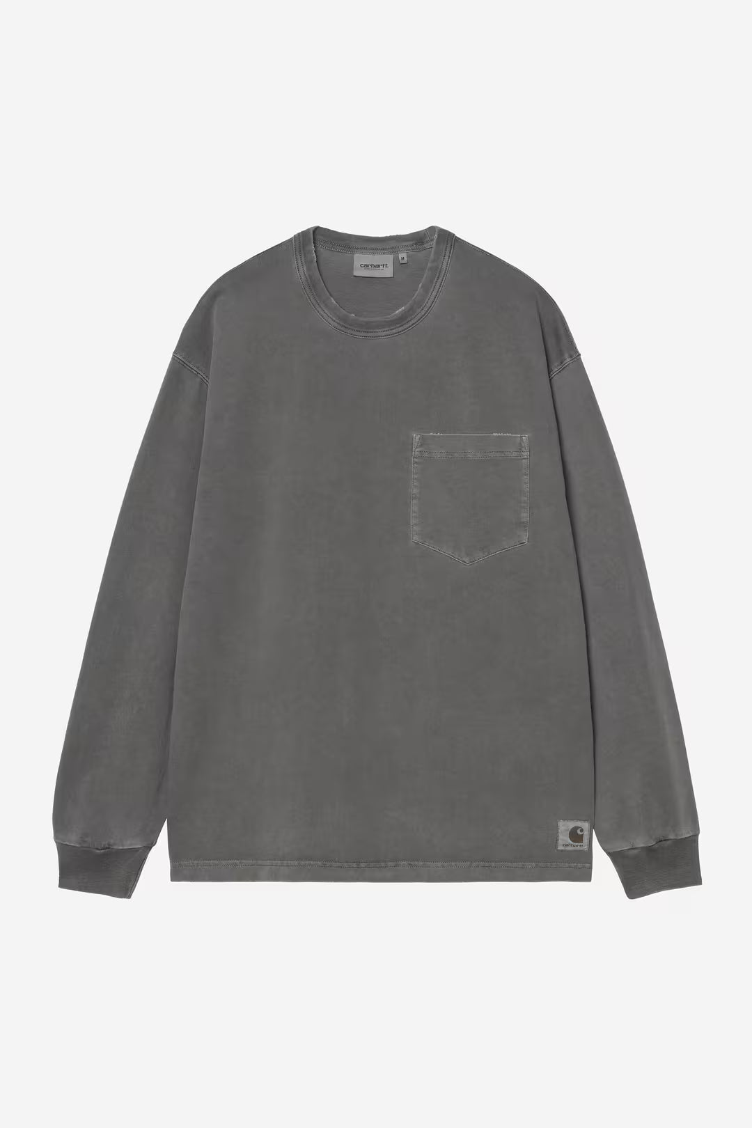 L/S Torion Pocket T-Shirt - Black, Grind Washed