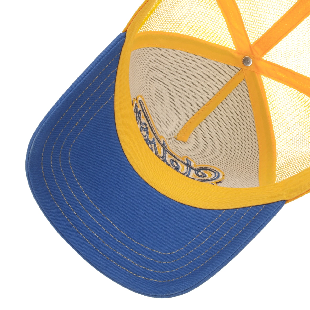 Lettering Trucker Cap - Blue/Yellow