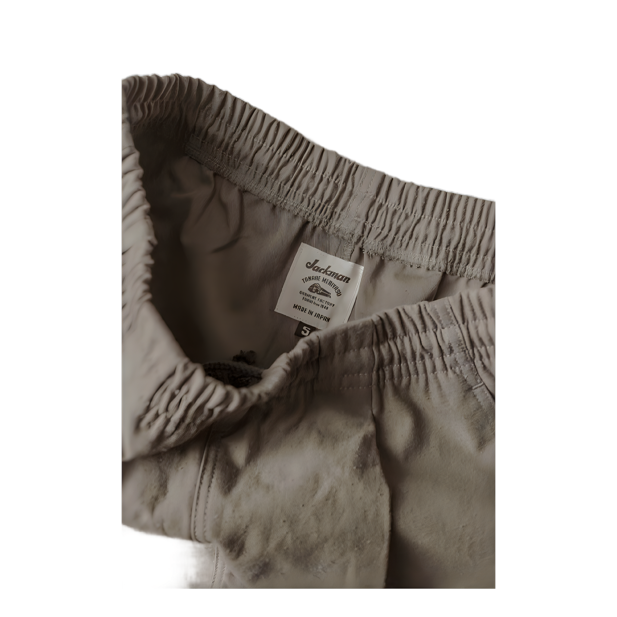 Back Nep Umps Pants - Sepia (Long Length)