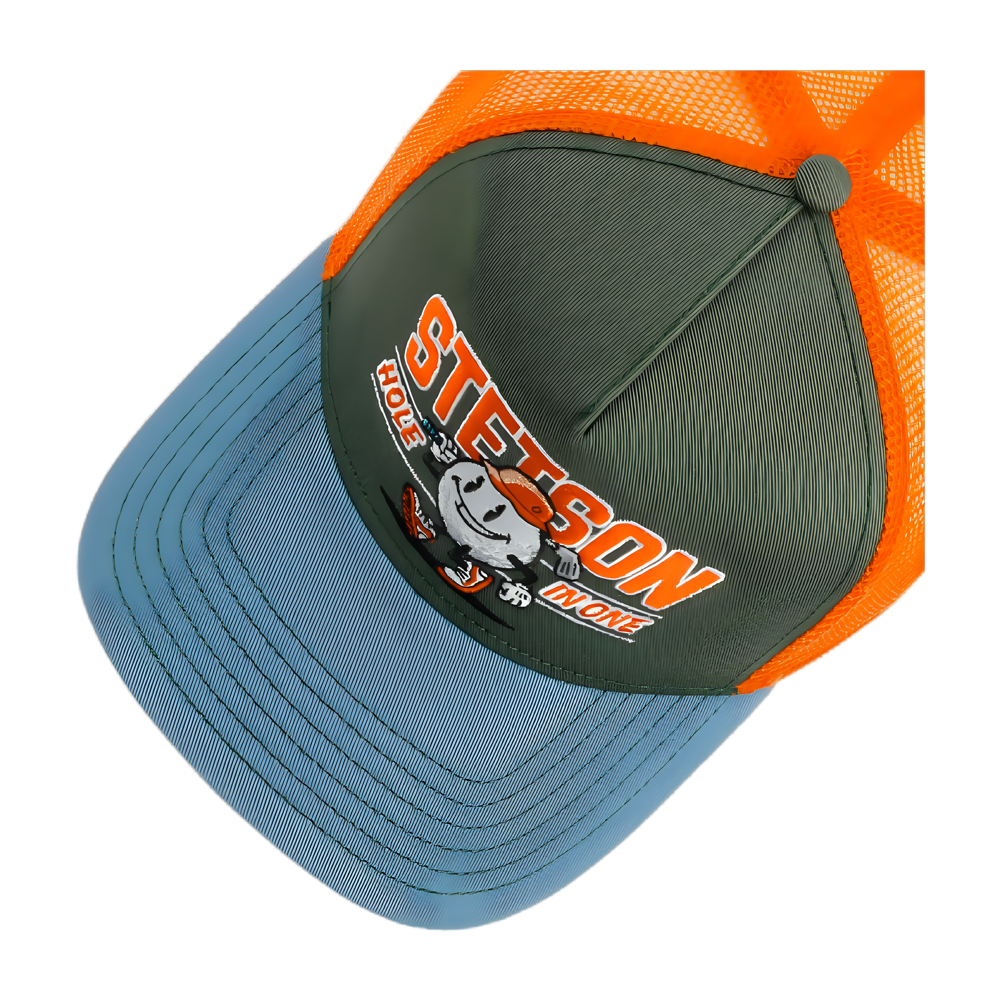 Hole in One Trucker Cap - Blue/Green