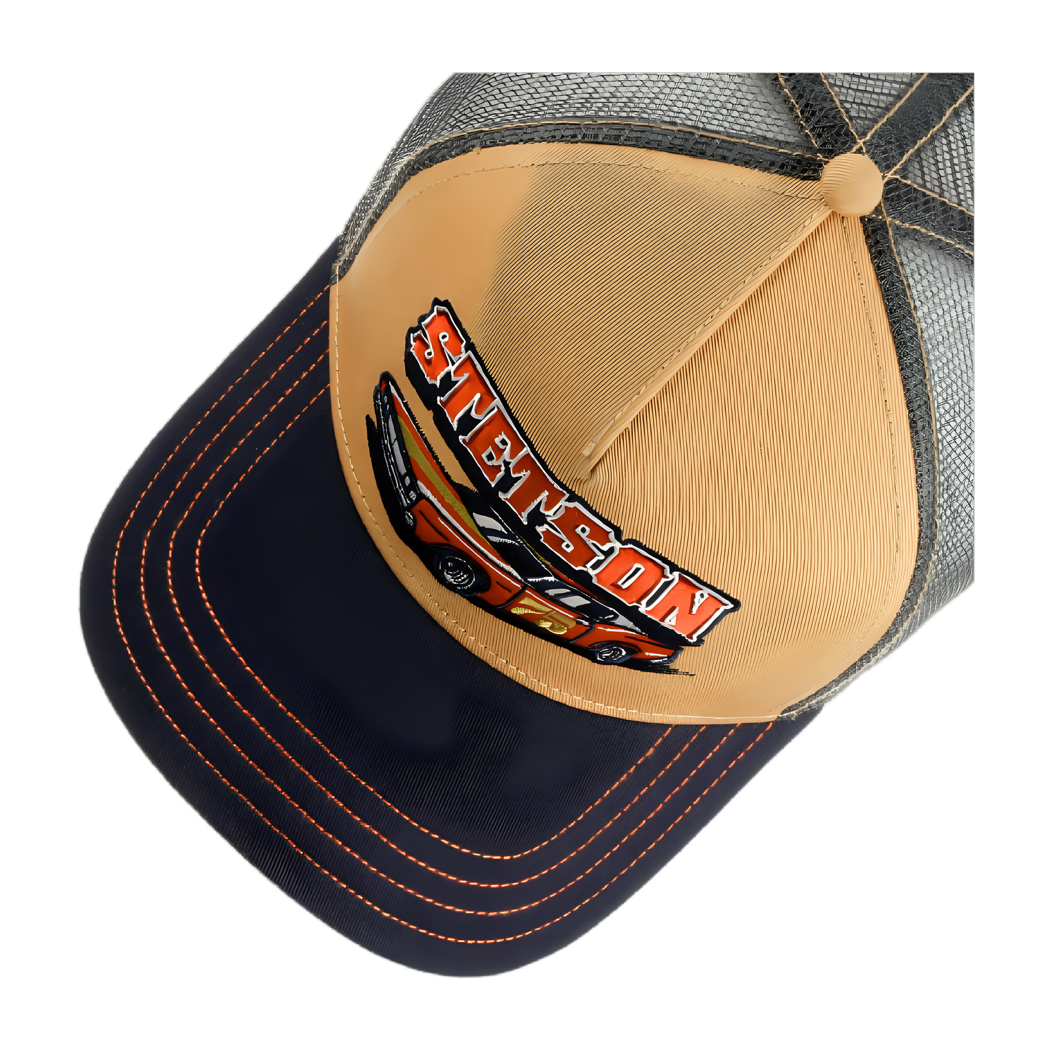 Indy Trucker Cap - Navy/Ochre