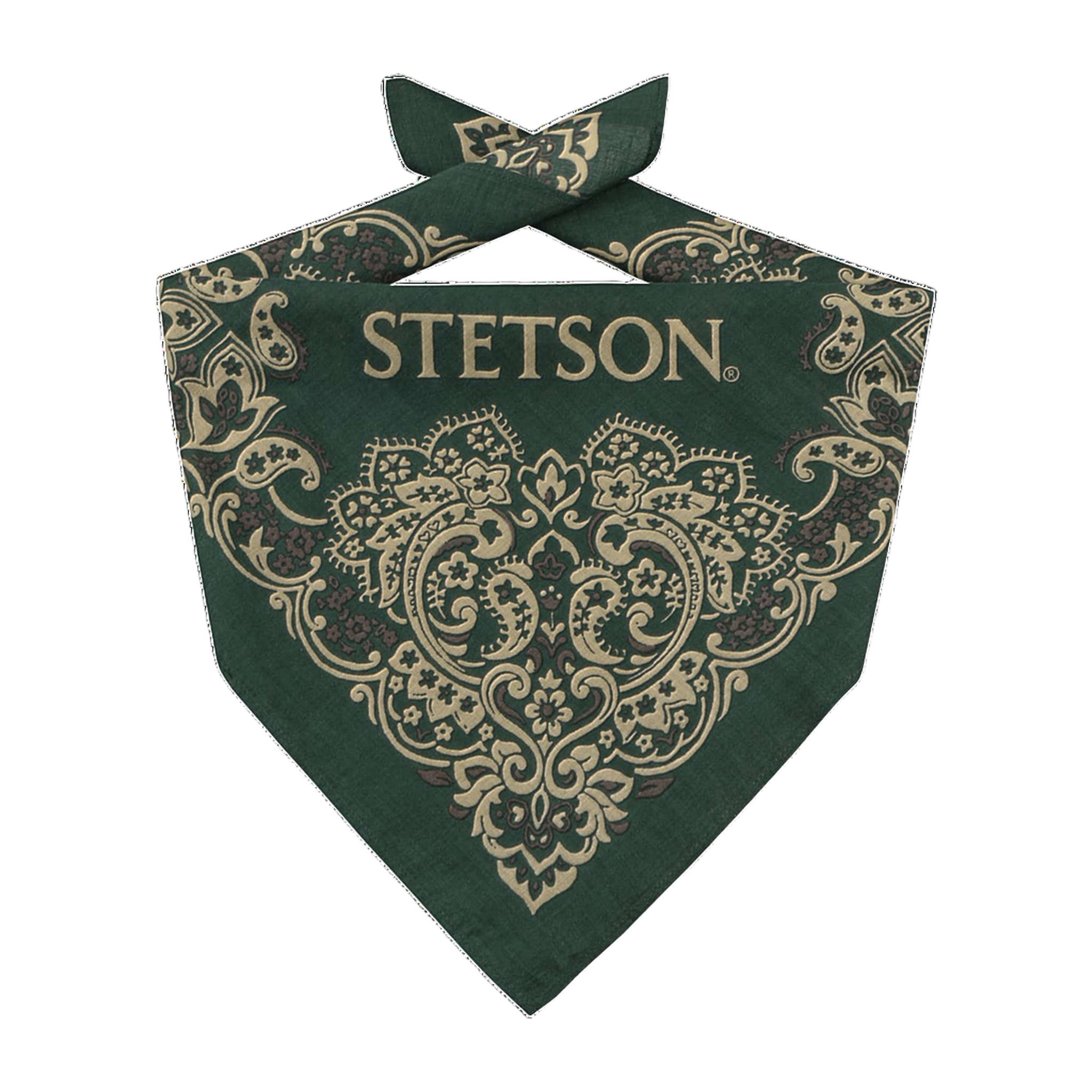 Paisley Bandana - Dark Green