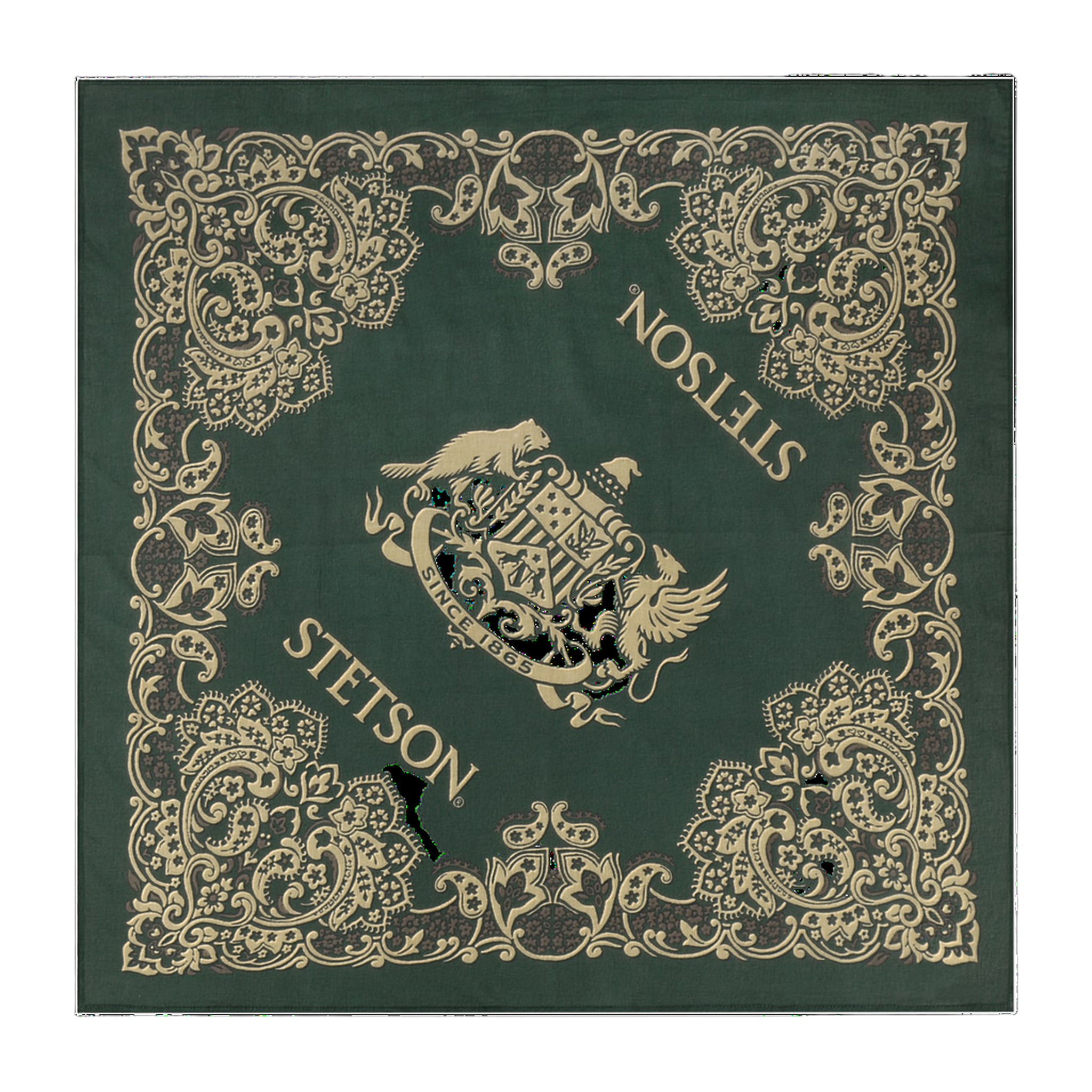 Paisley Bandana - Dark Green