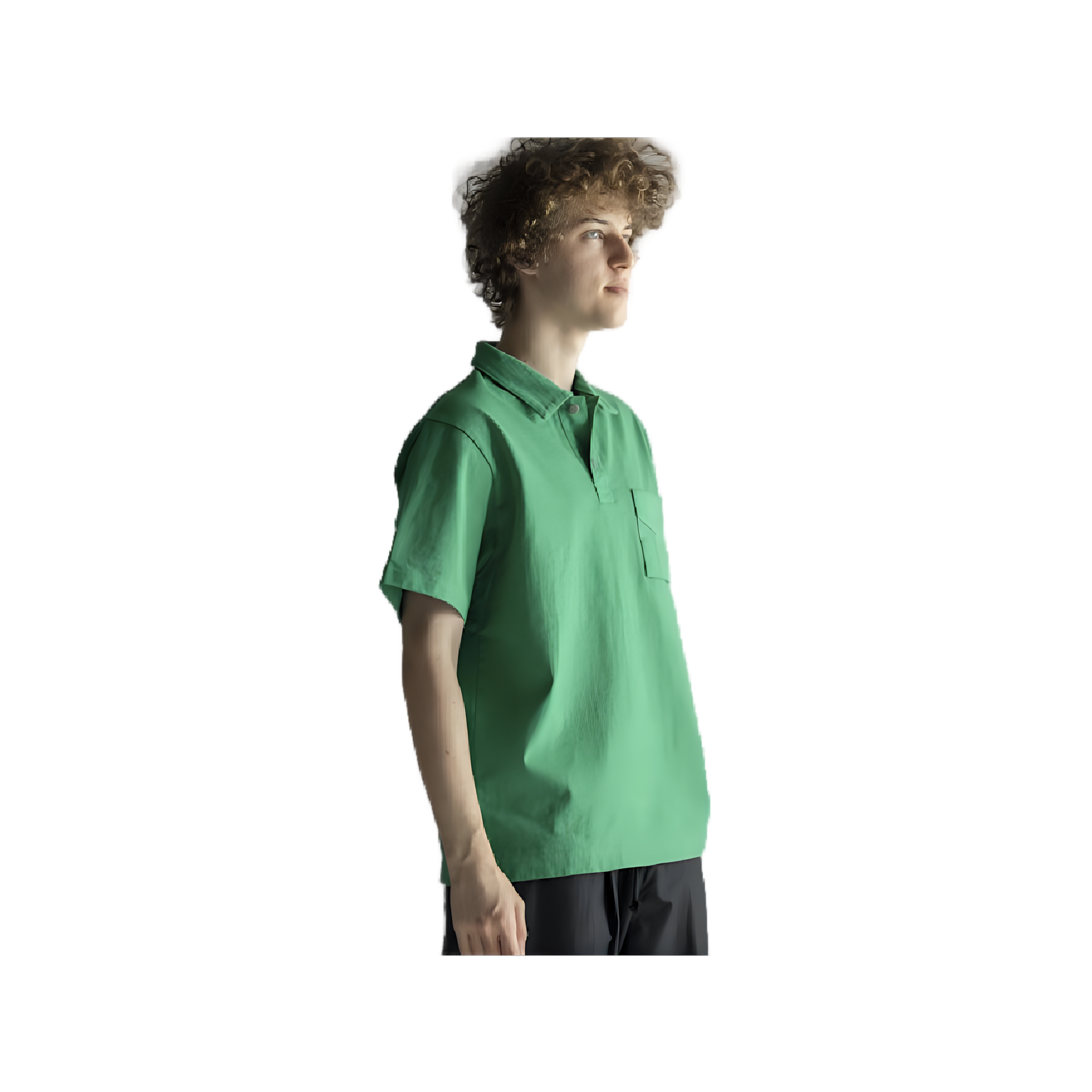 Dotsume Pocket Polo - True Green