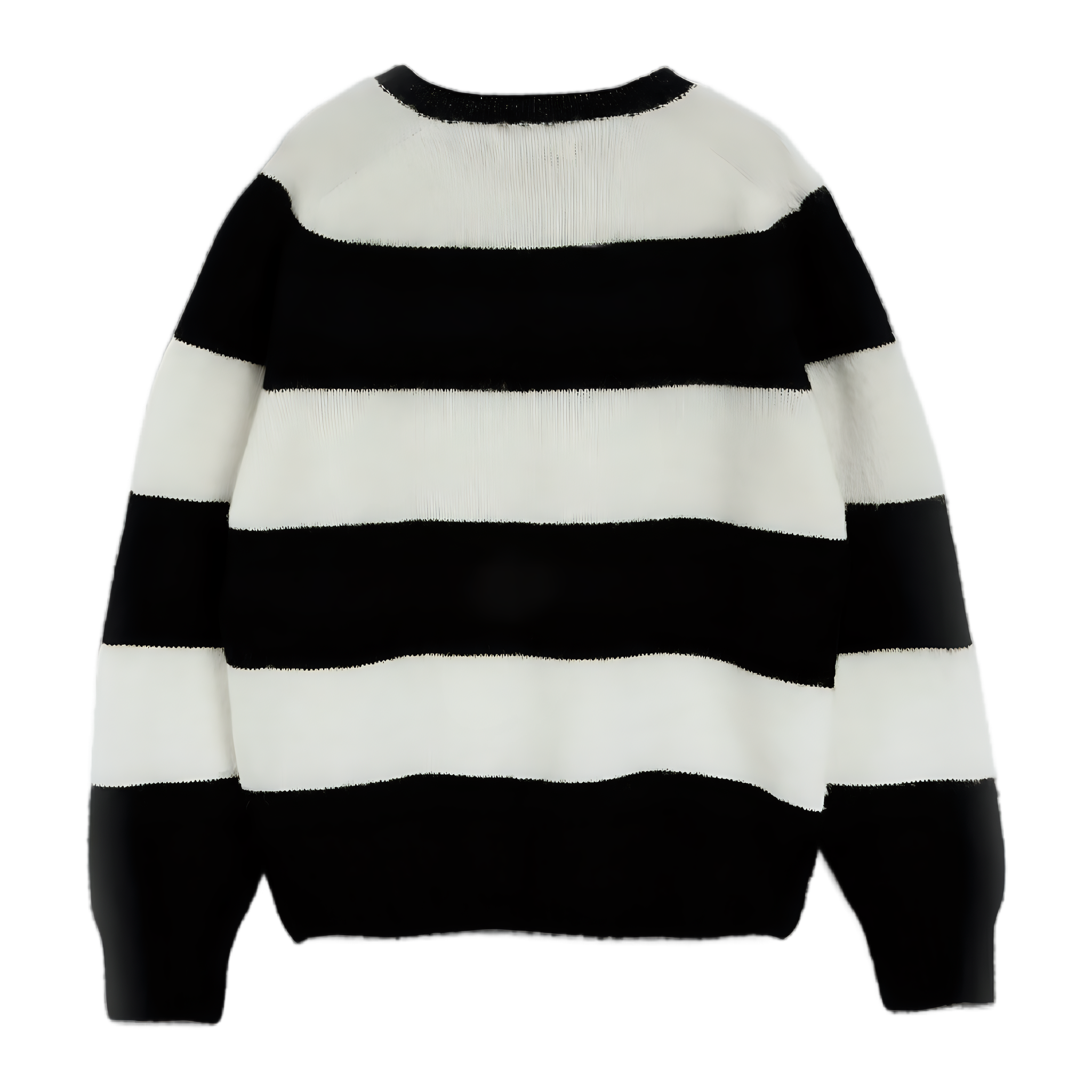 Suedehead Stripe Knit - Black/Cream