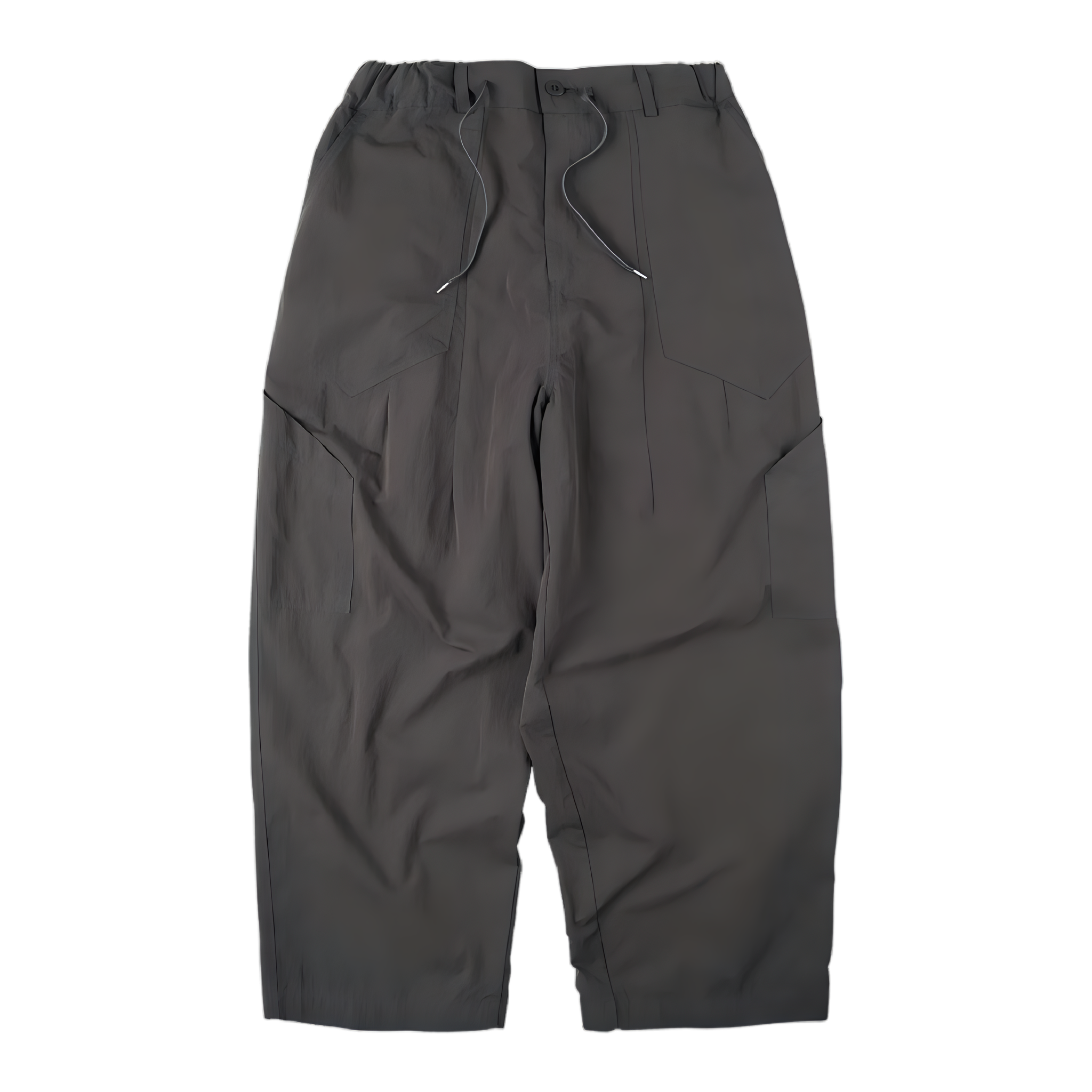 Fold Fatigue Wide Pants - Charcoal
