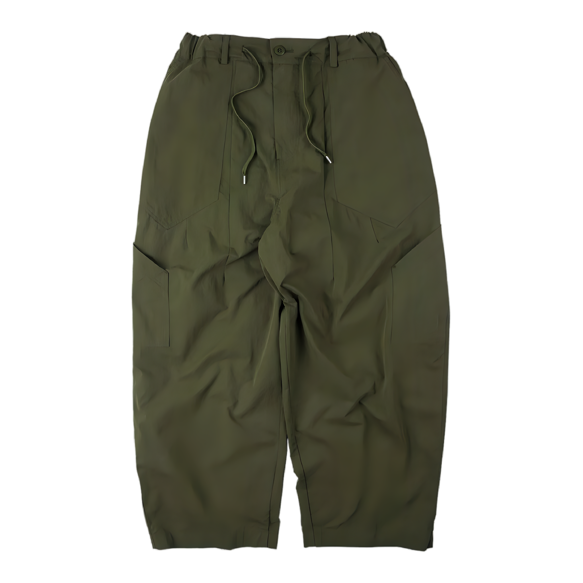 Fold Fatigue Wide Pants - Olive
