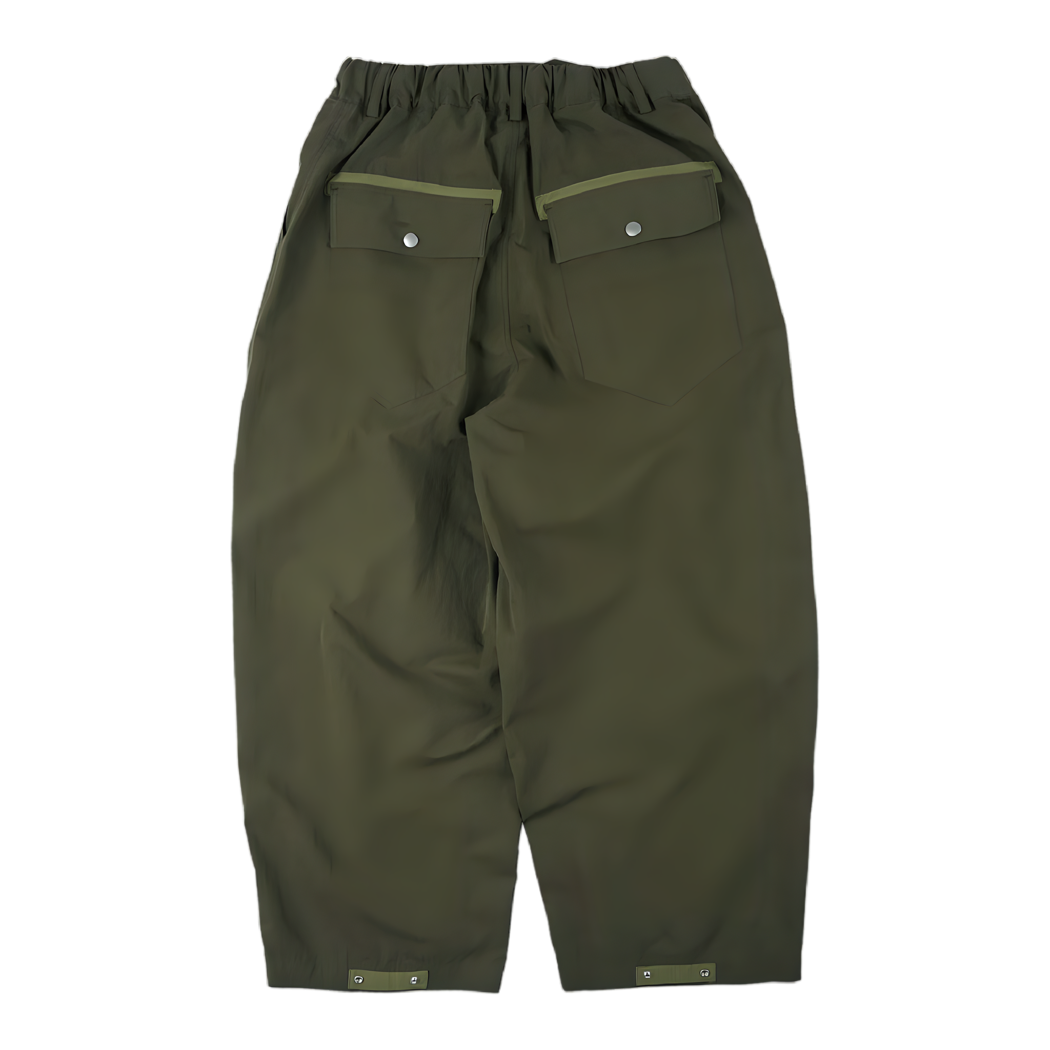 Fold Fatigue Wide Pants - Olive
