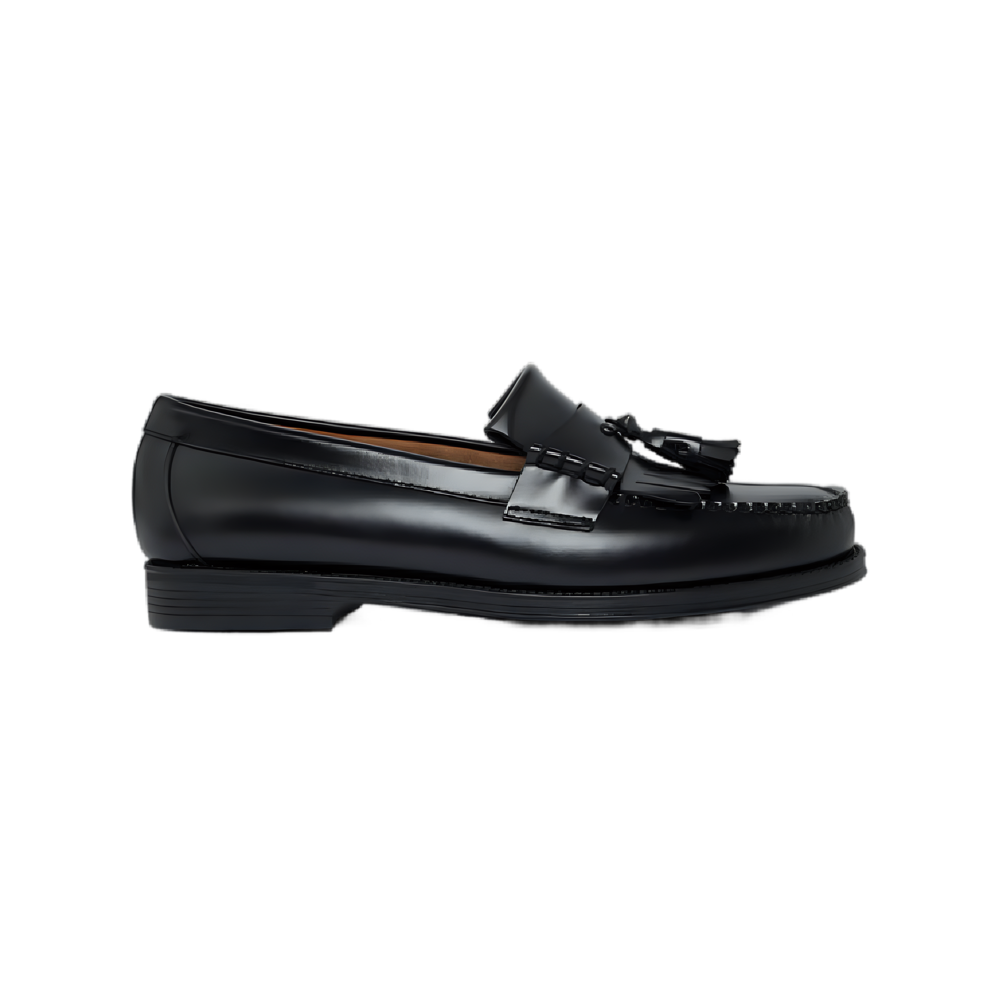 Easy Weejuns Layton II Kiltie Loafers - Black Leather