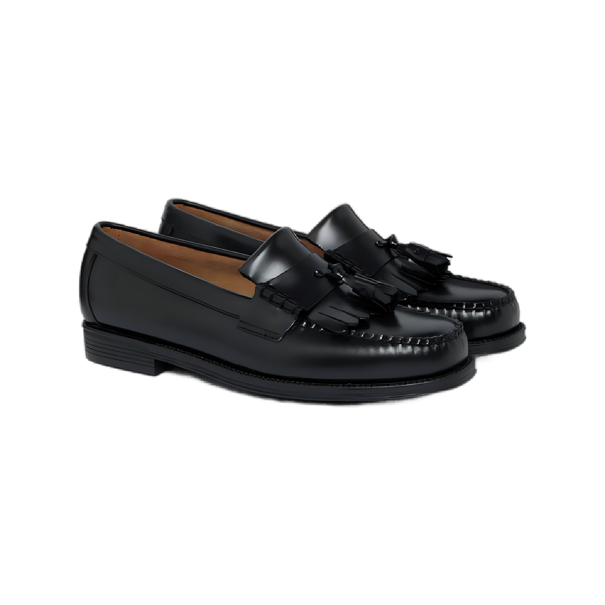 Easy Weejuns Layton II Kiltie Loafers - Black Leather